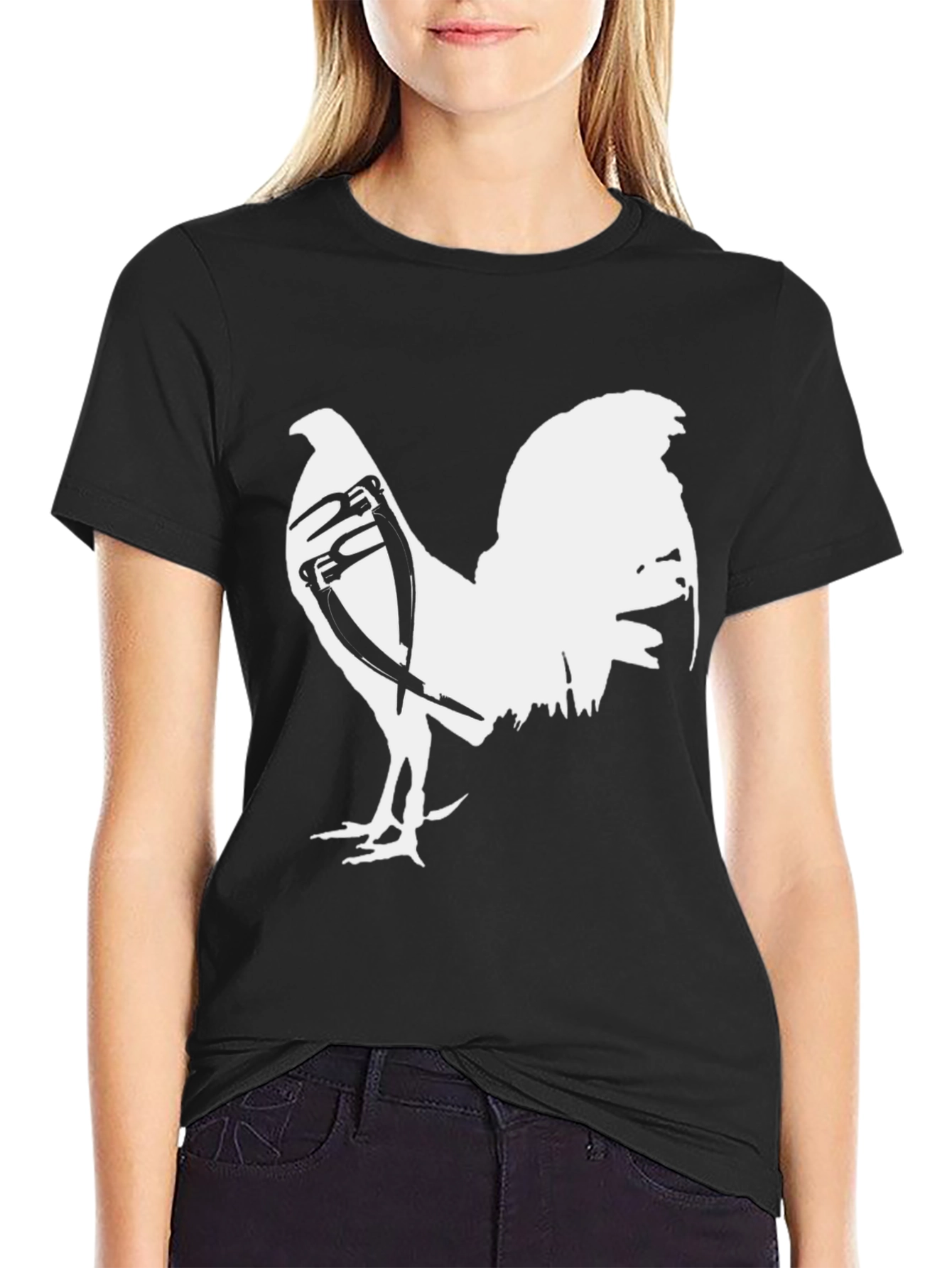 Rooster Graphic Tee - Mens Black T-Shirt