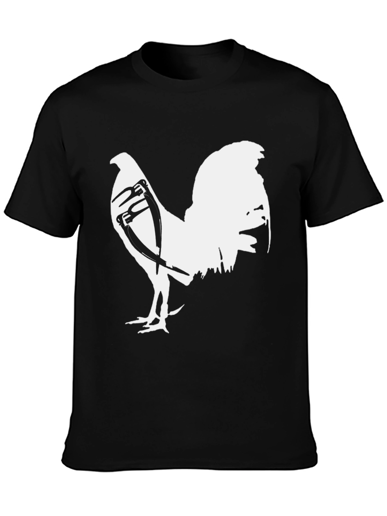 Rooster Graphic Tee - Mens Black T-Shirt