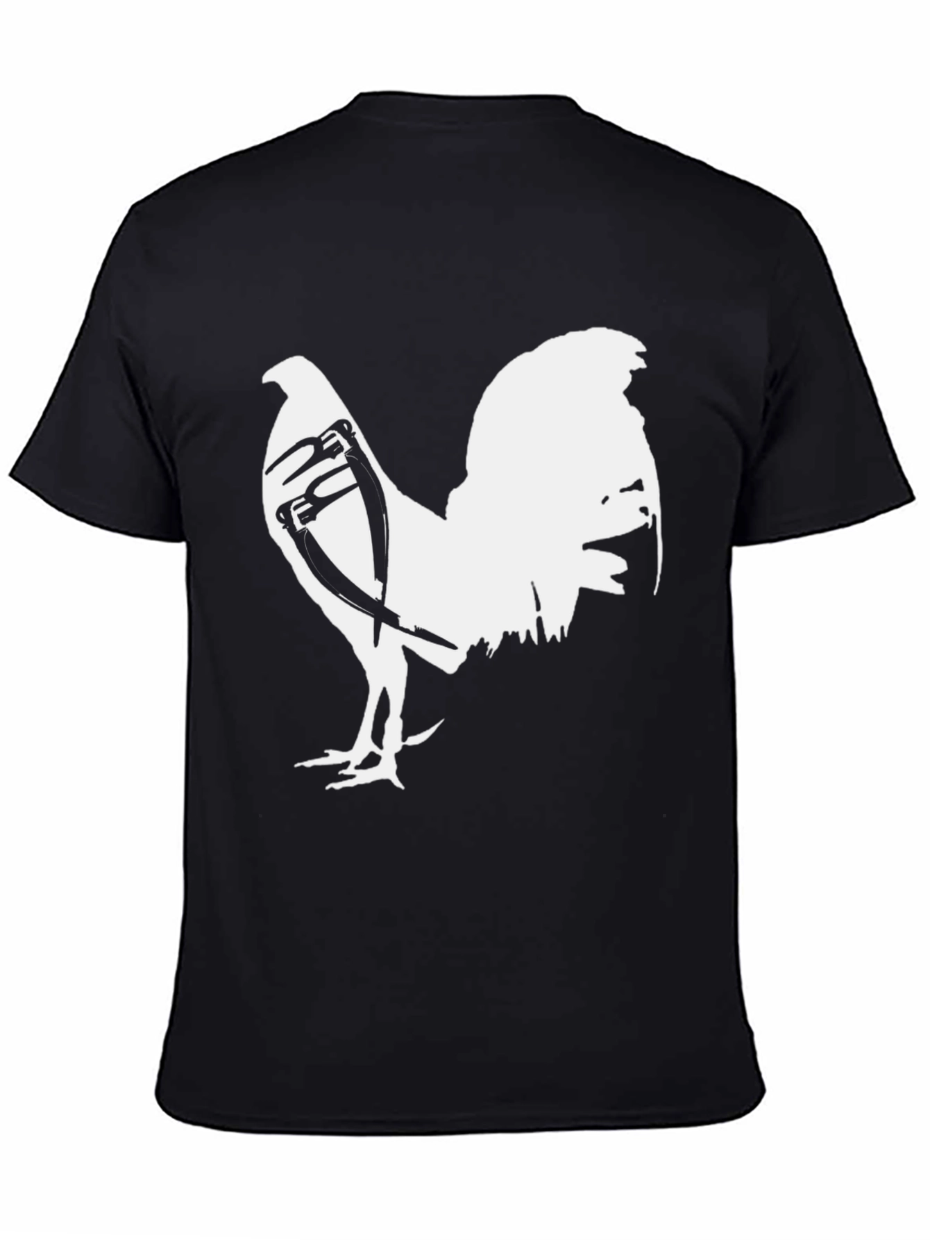 Rooster Graphic Tee - Mens Black T-Shirt