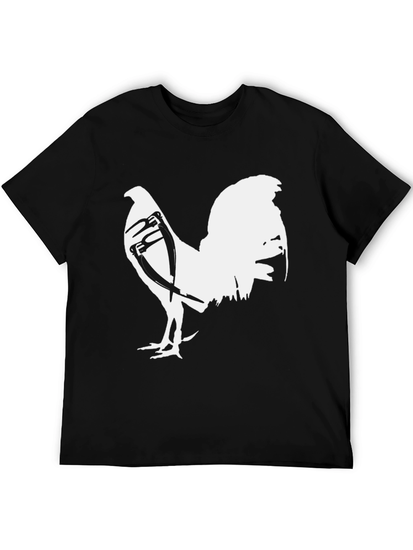 Rooster Graphic Tee - Mens Black T-Shirt