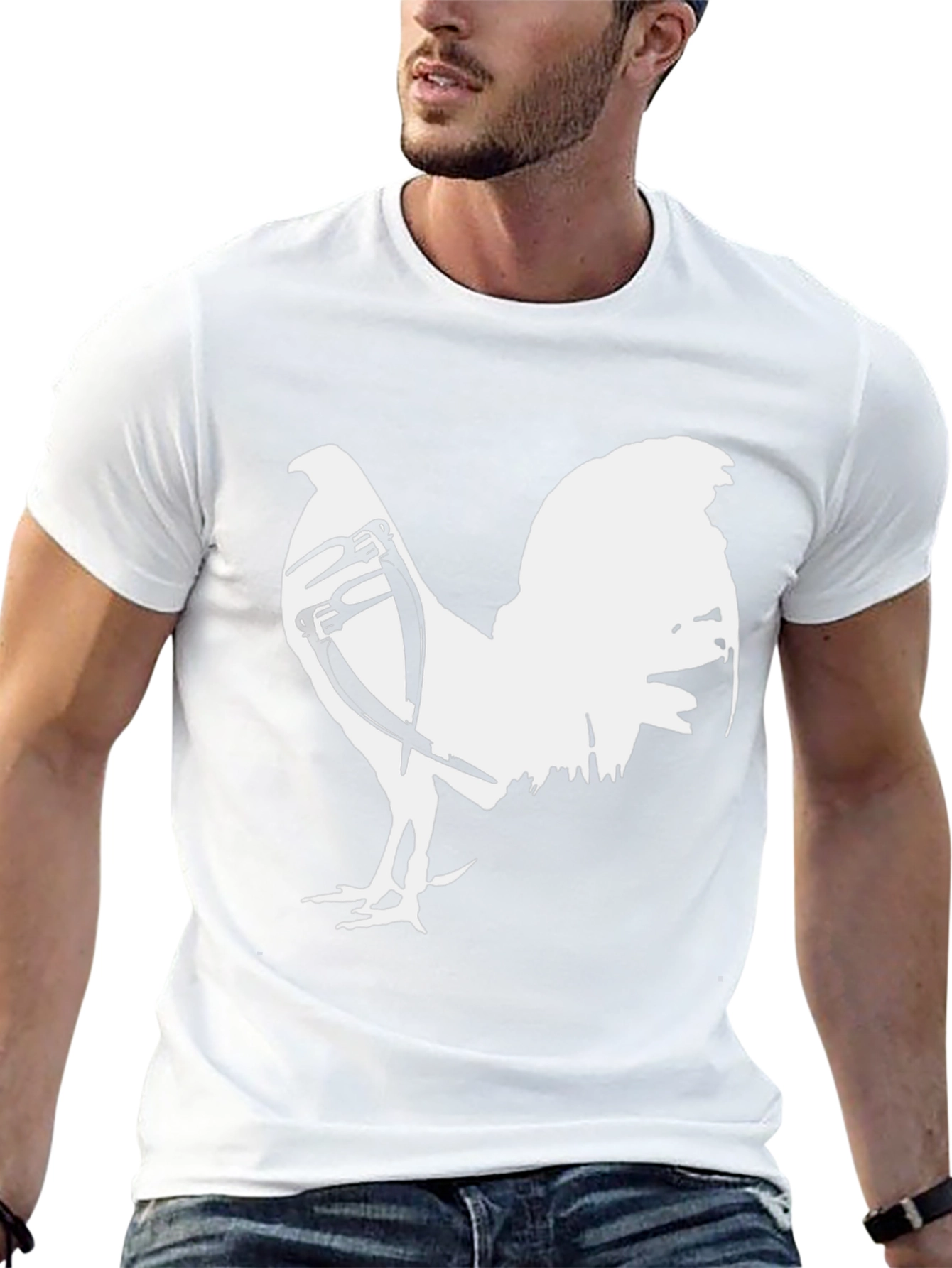 Rooster Graphic Tee - Mens Black T-Shirt