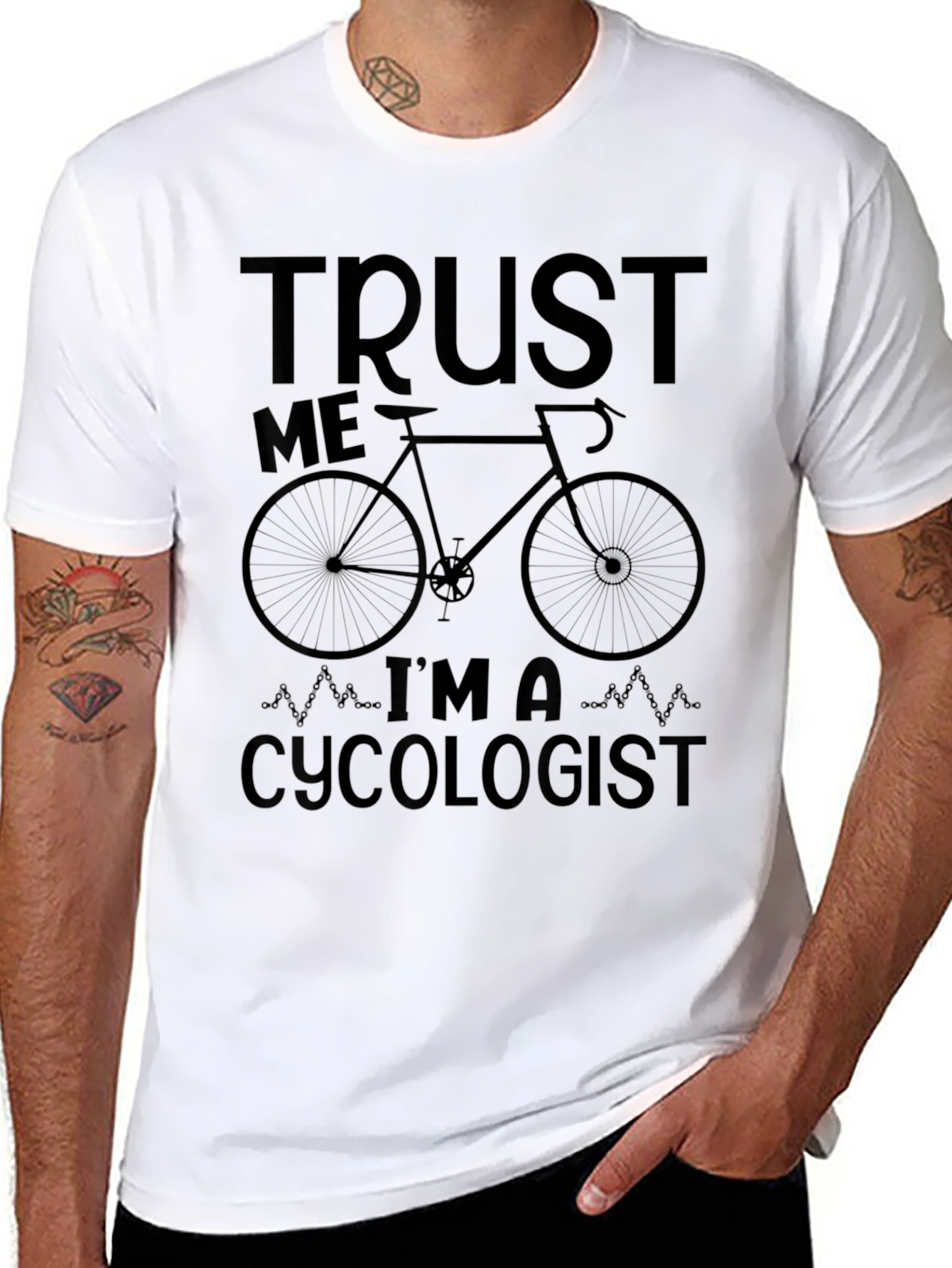 Trust Me Im A Cycologist Funny Bike T-Shirt