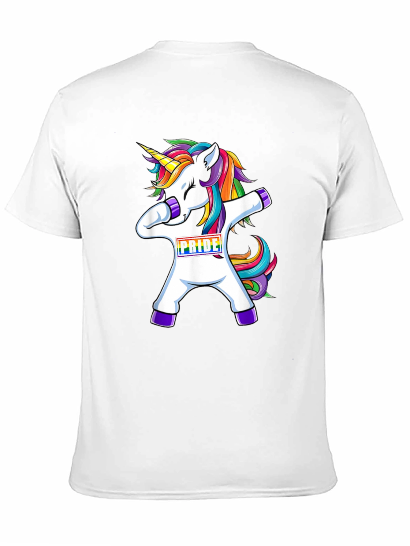 Dabbing Pride Unicorn Black T-Shirt