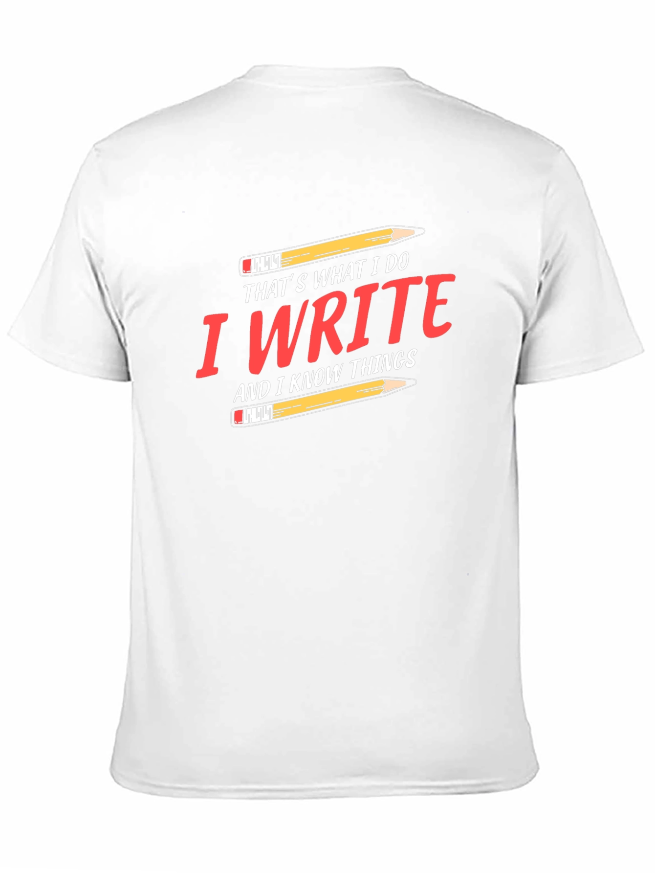 I Write and I Know Things Black T-Shirt