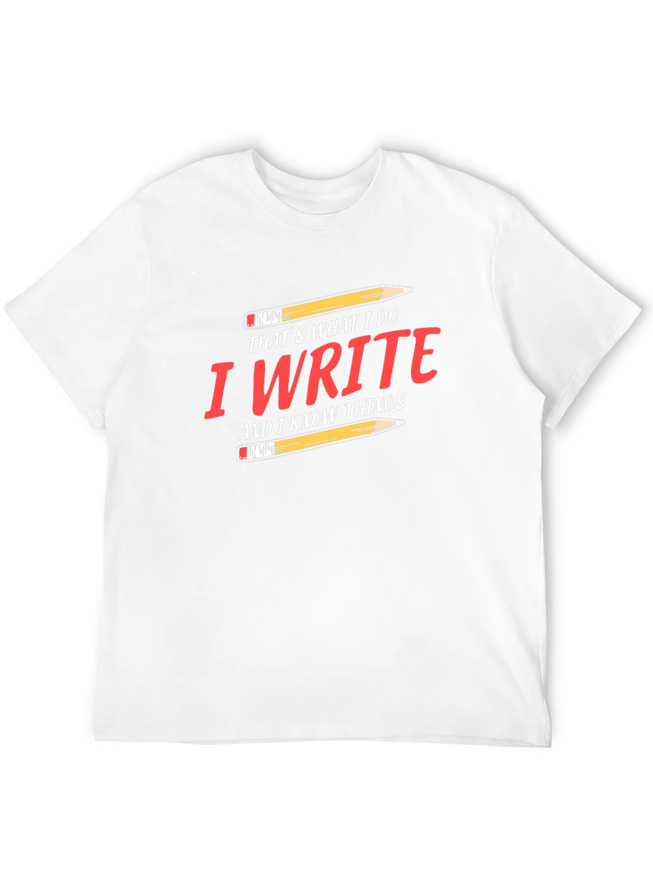 I Write and I Know Things Black T-Shirt