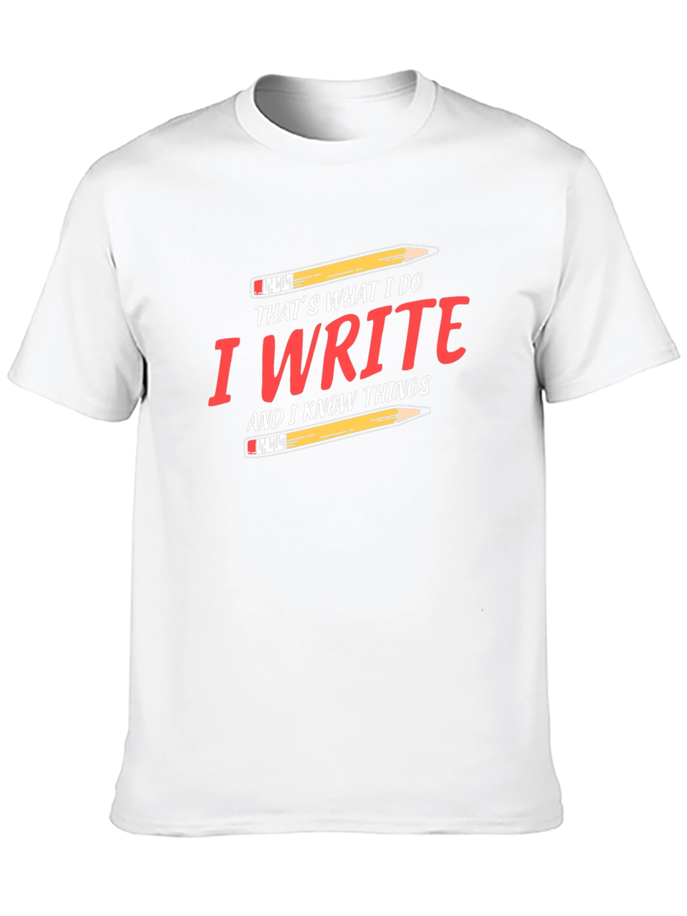 I Write and I Know Things Black T-Shirt