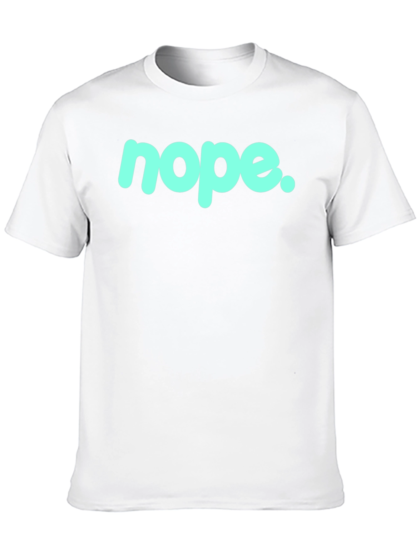 Nope Graphic Tee - Casual Black T-Shirt