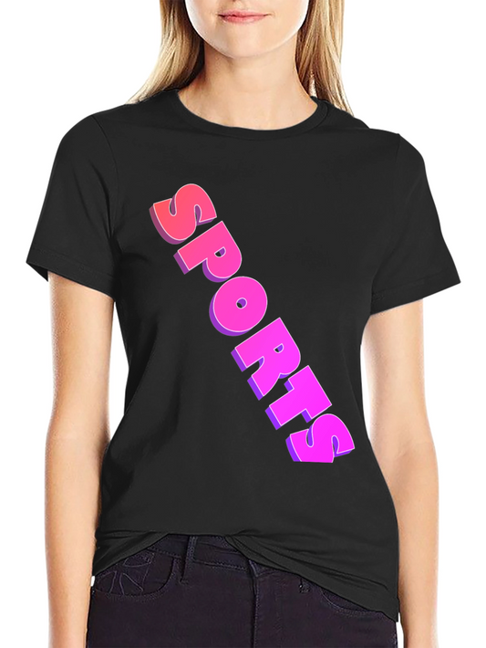 Mens Black Sports Graphic Tee