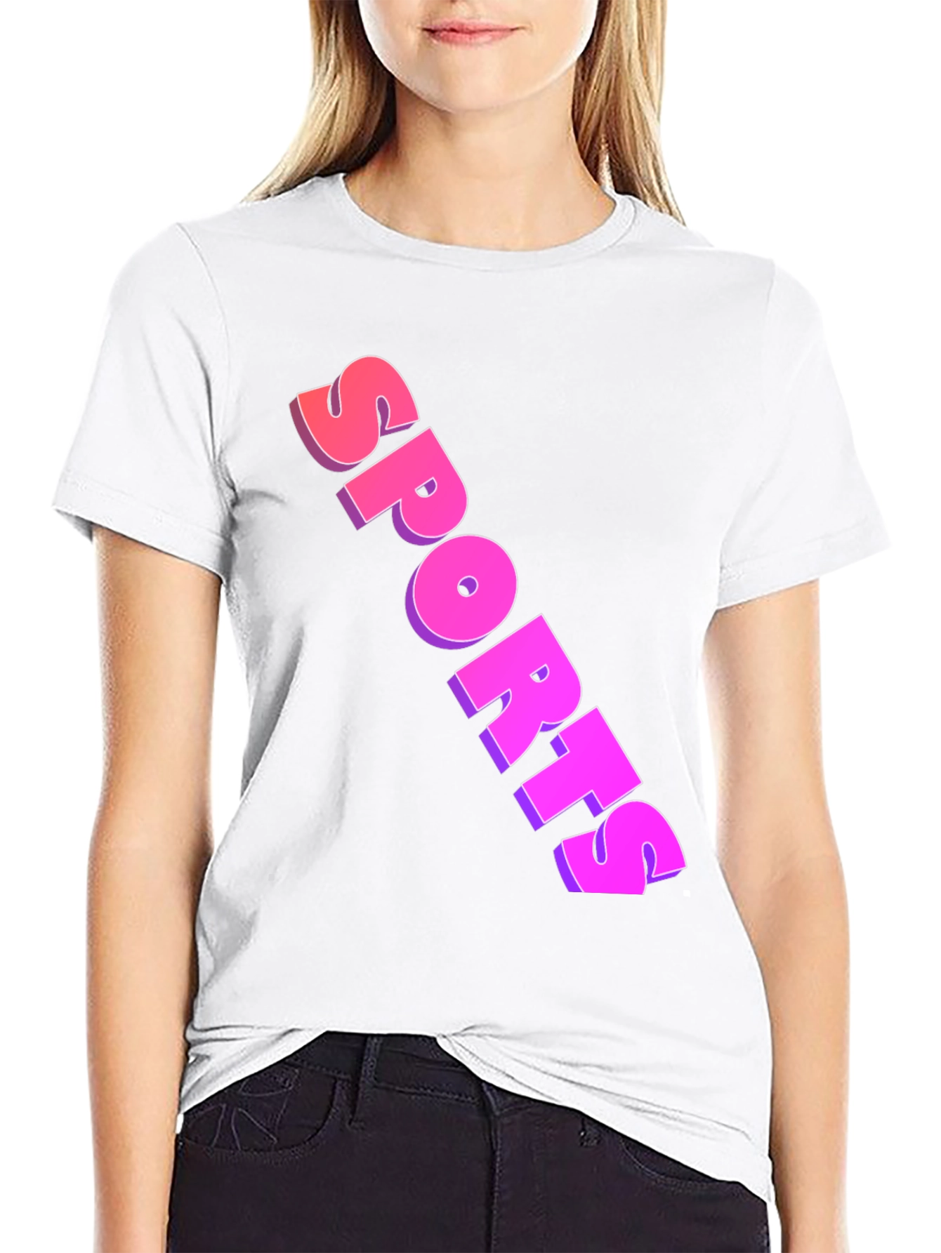 Mens Black Sports Graphic Tee
