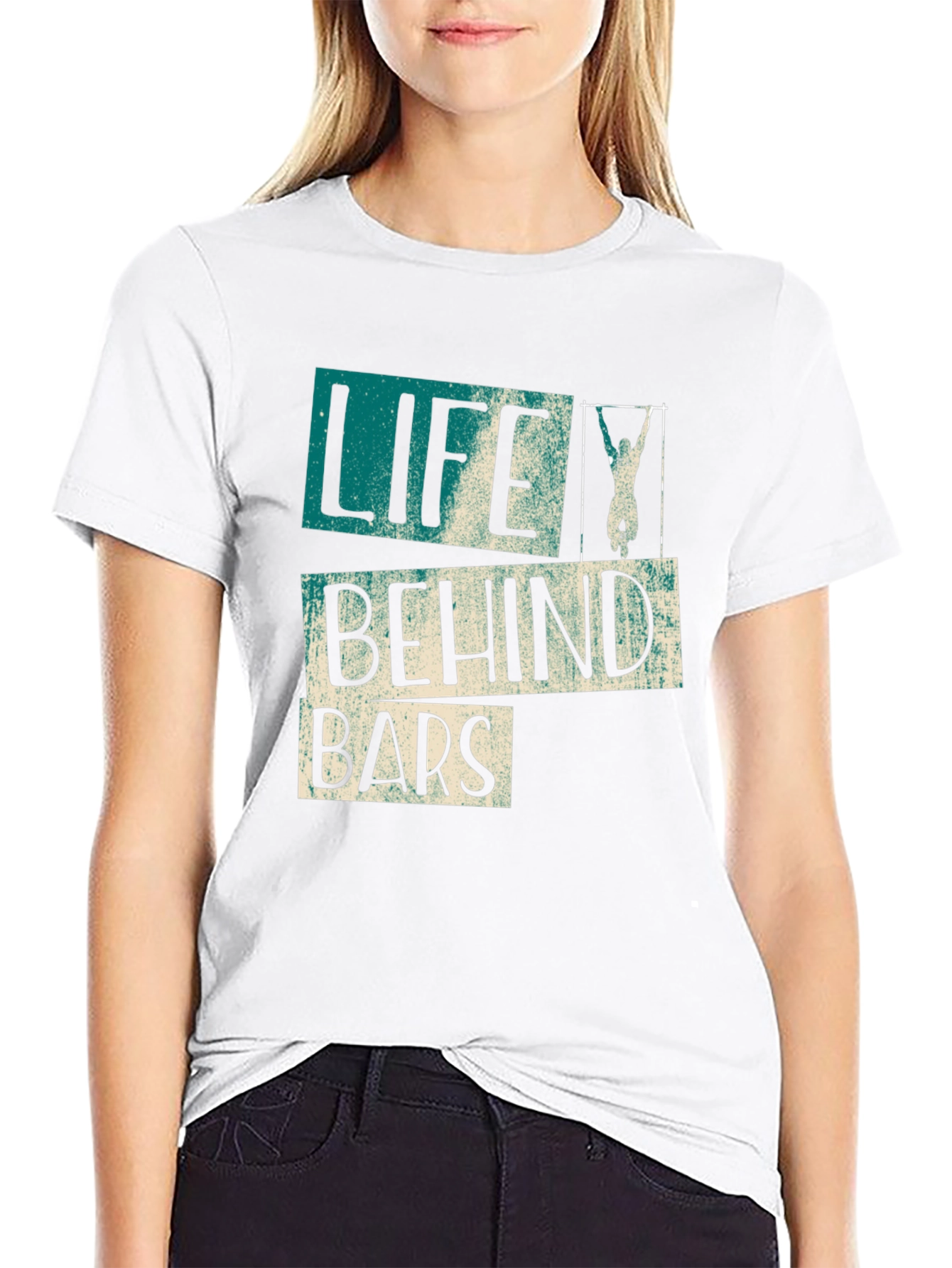 Life Behind Bars Graphic Tee - Workout Shirt