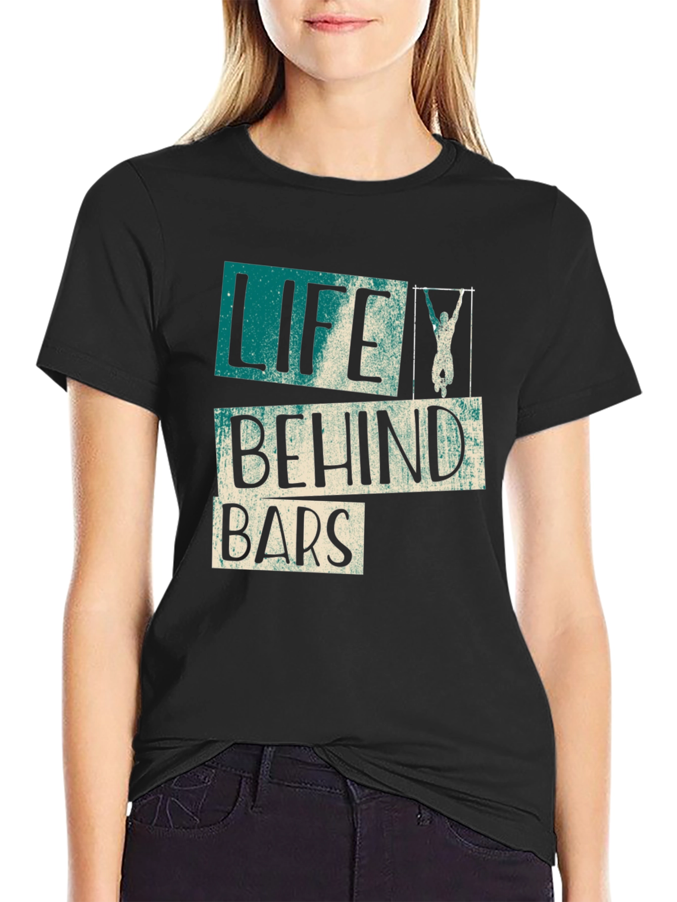Life Behind Bars Graphic Tee - Workout Shirt