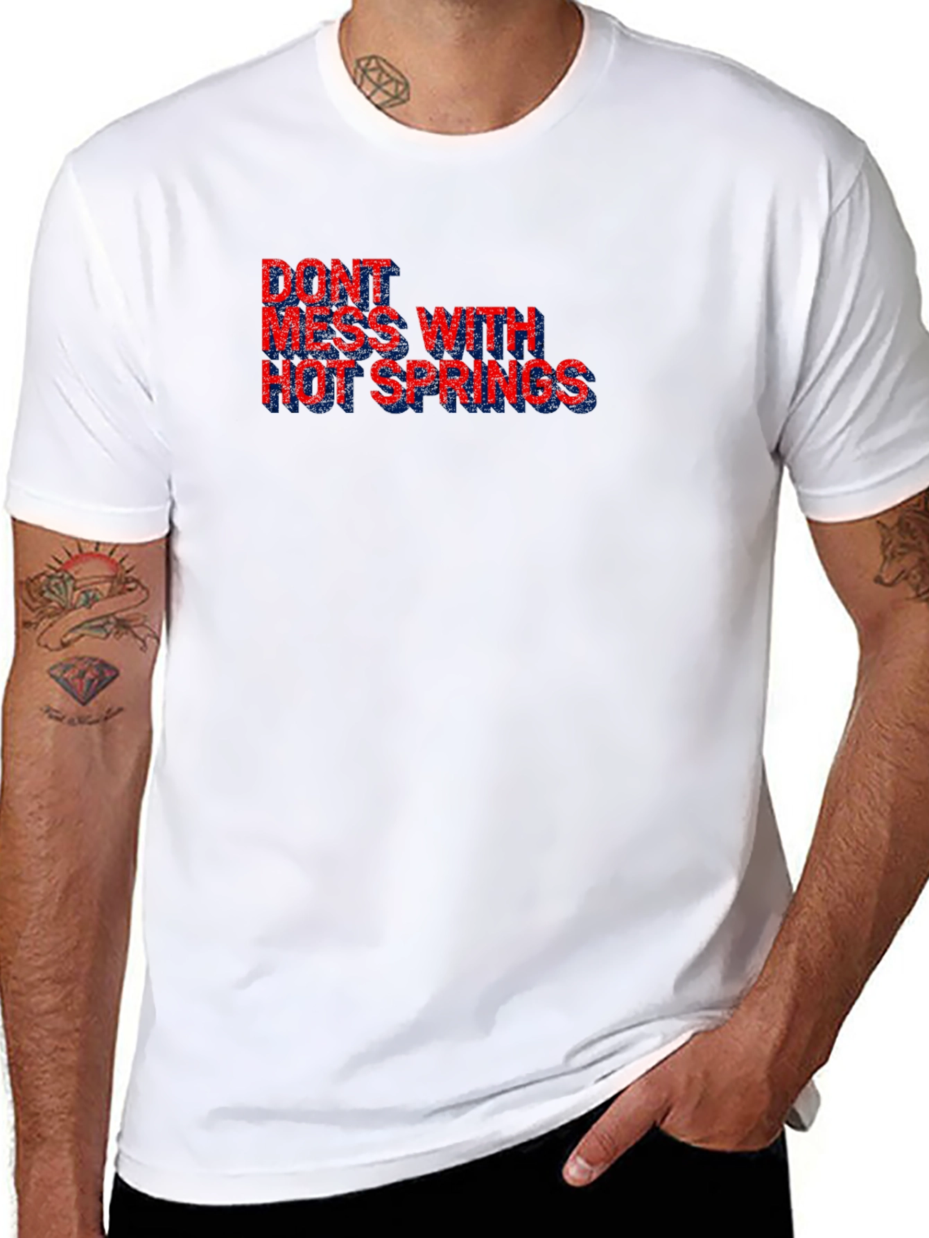 Dont Mess With Hot Springs Black T-Shirt