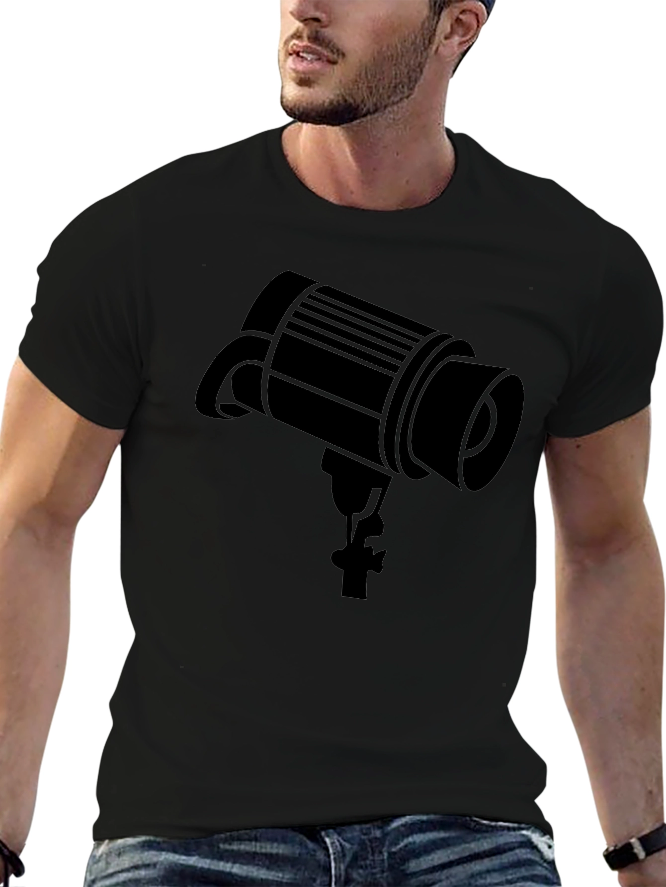 Spotlight Graphic T-Shirt - Black