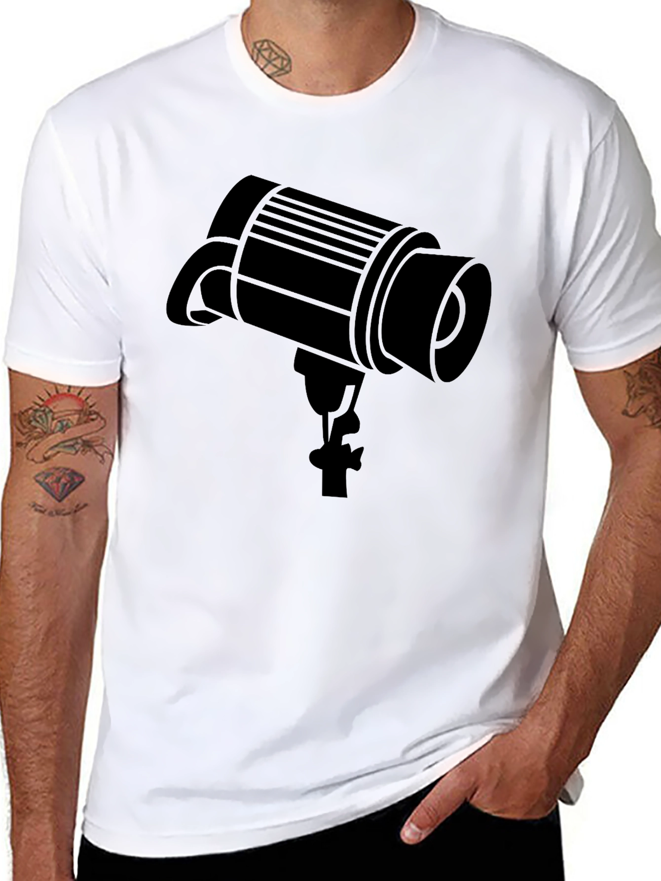 Spotlight Graphic T-Shirt - Black