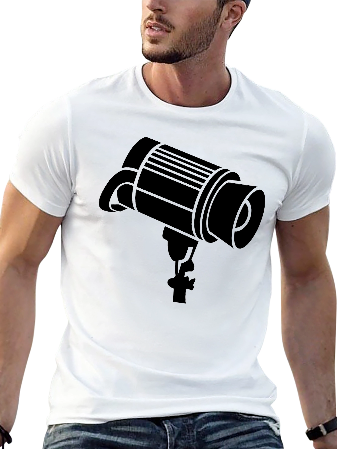 Spotlight Graphic T-Shirt - Black