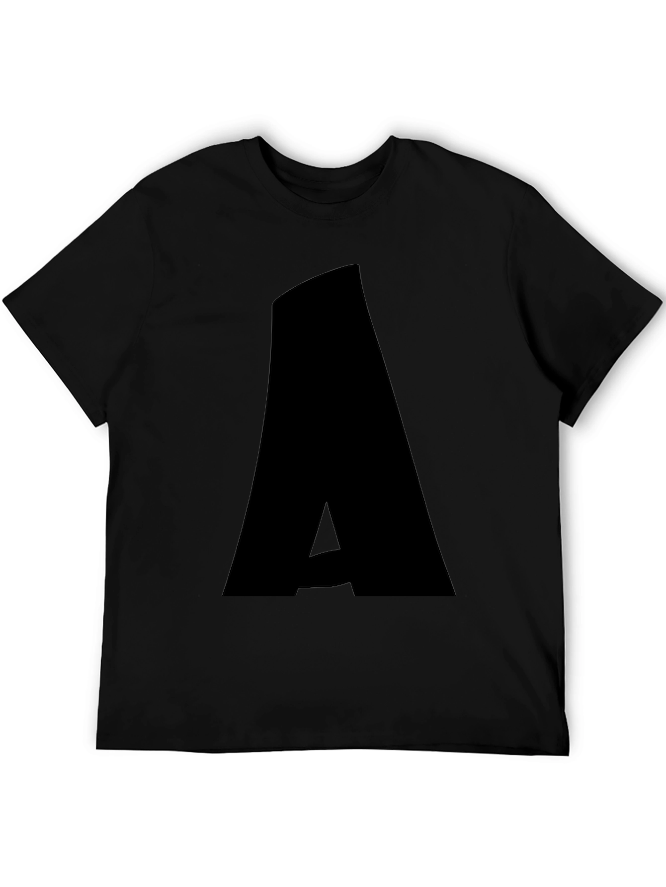 Bold A Graphic Tee - Stylish Black T-Shirt