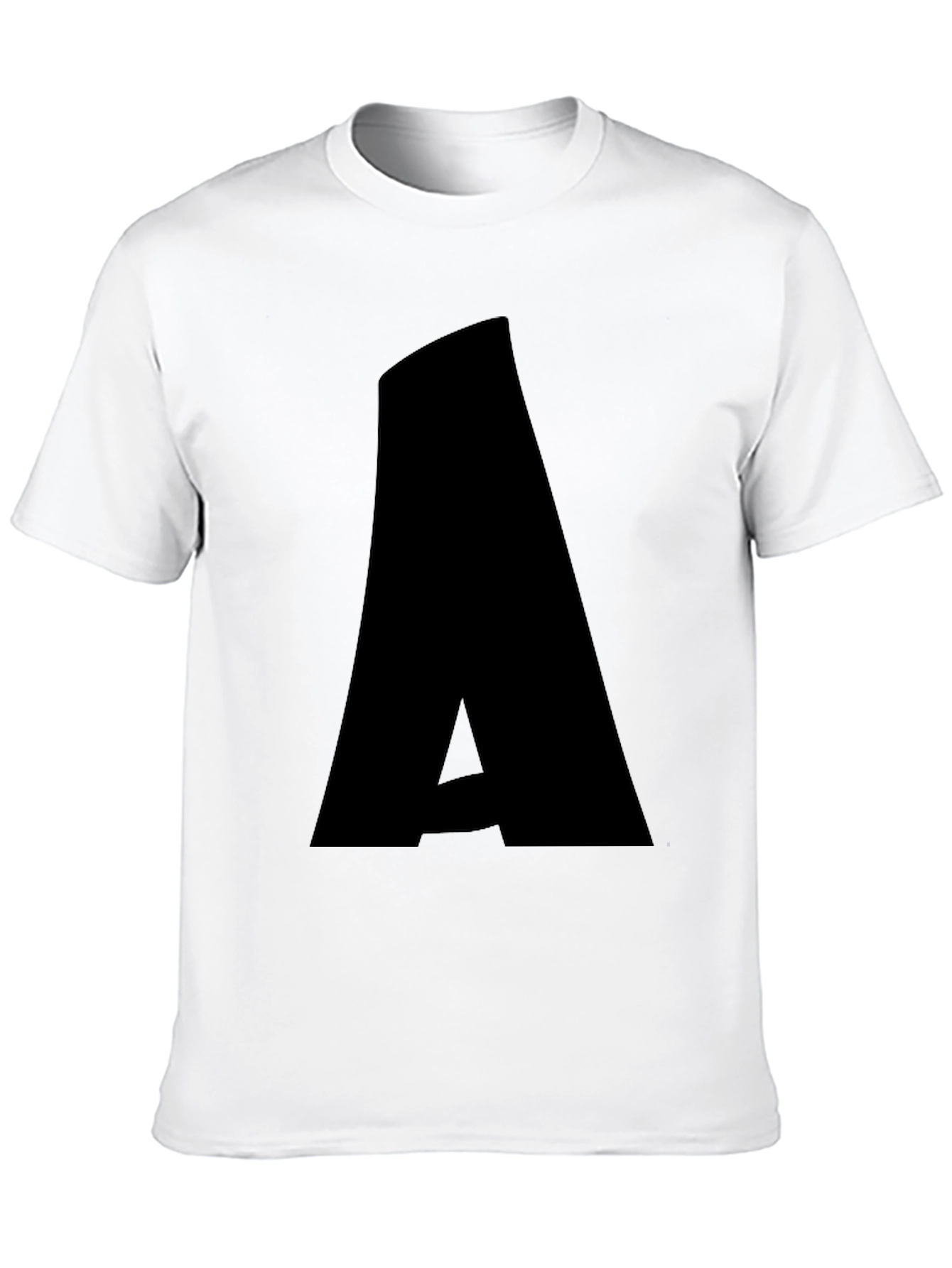 Bold A Graphic Tee - Stylish Black T-Shirt
