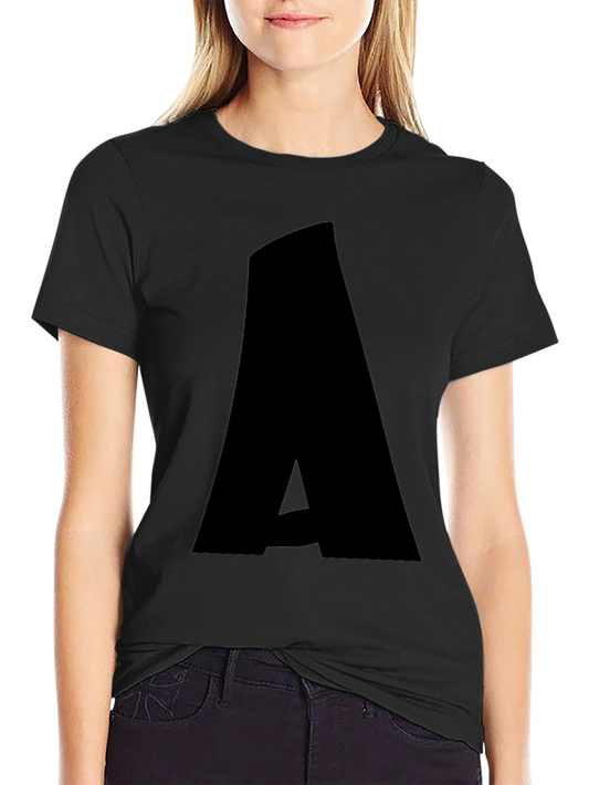 Bold A Graphic Tee - Stylish Black T-Shirt