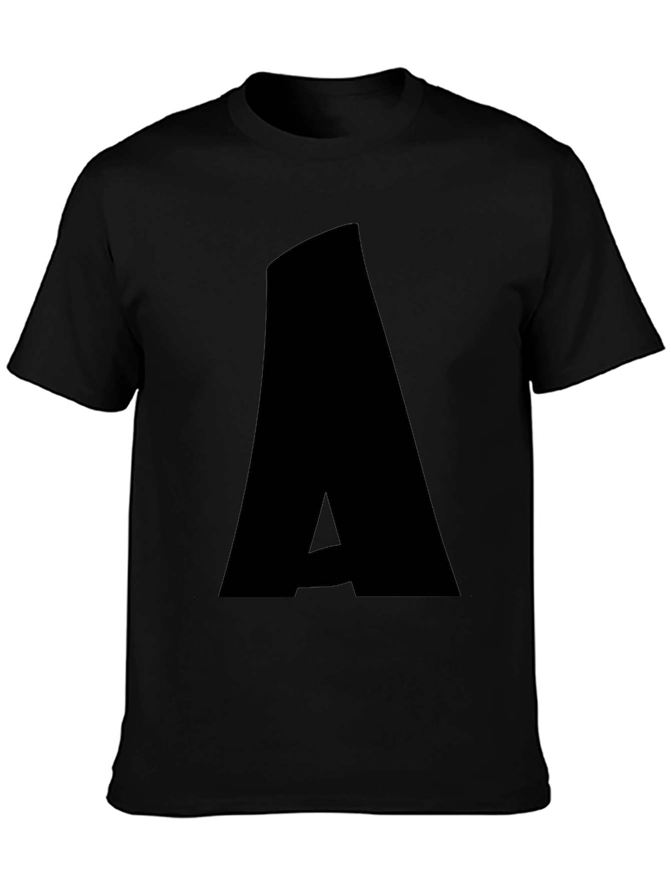 Bold A Graphic Tee - Stylish Black T-Shirt