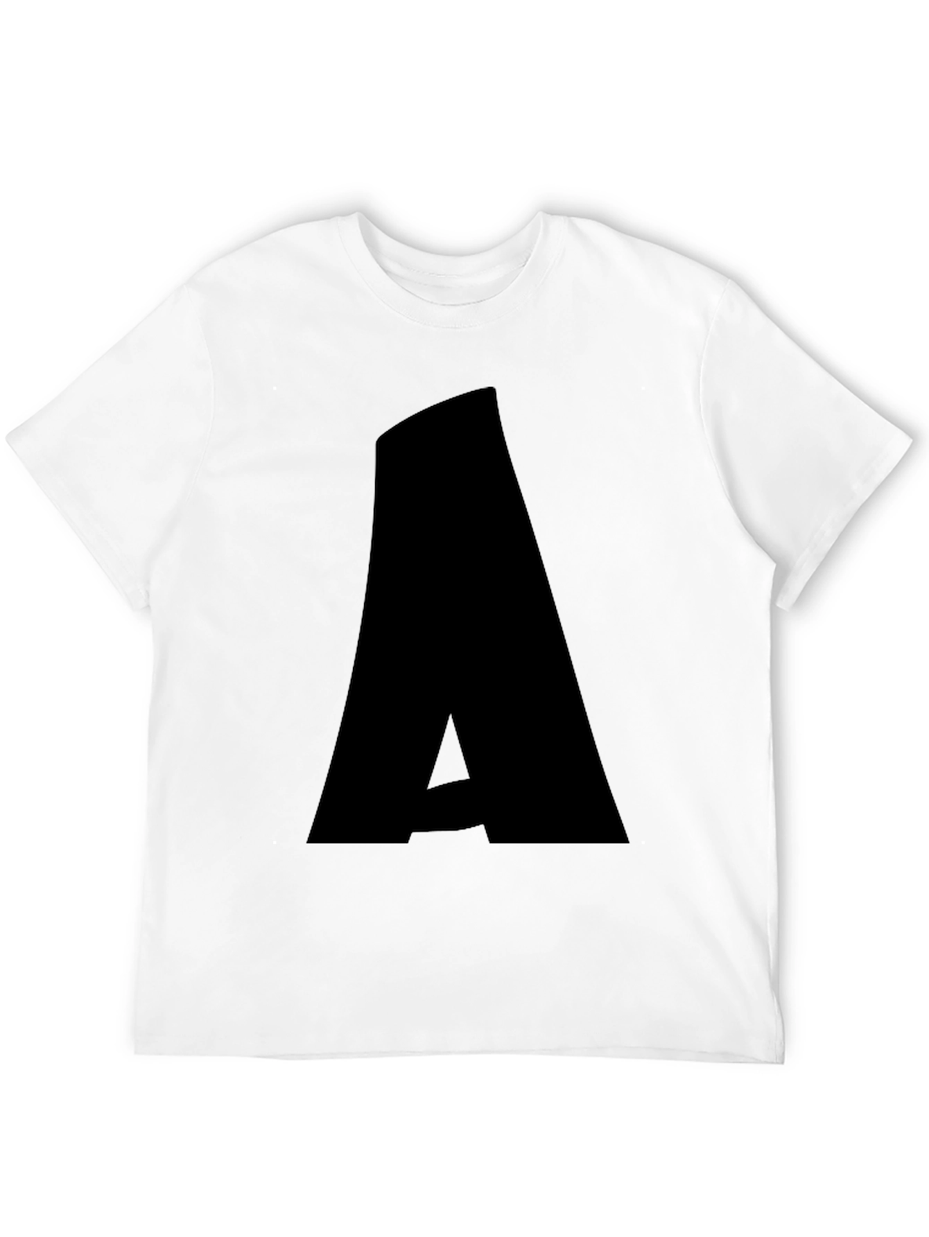 Bold A Graphic Tee - Stylish Black T-Shirt