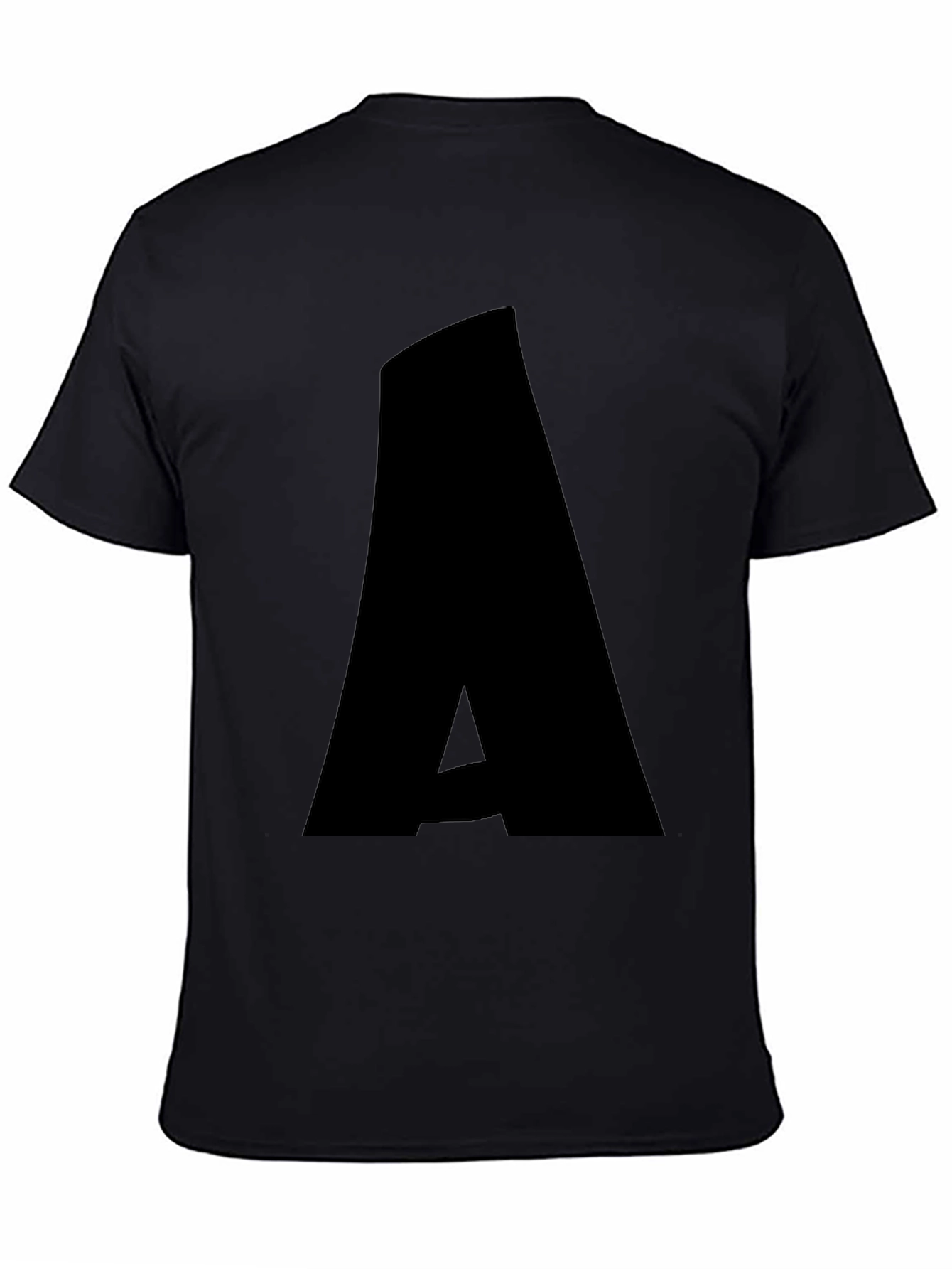 Bold A Graphic Tee - Stylish Black T-Shirt