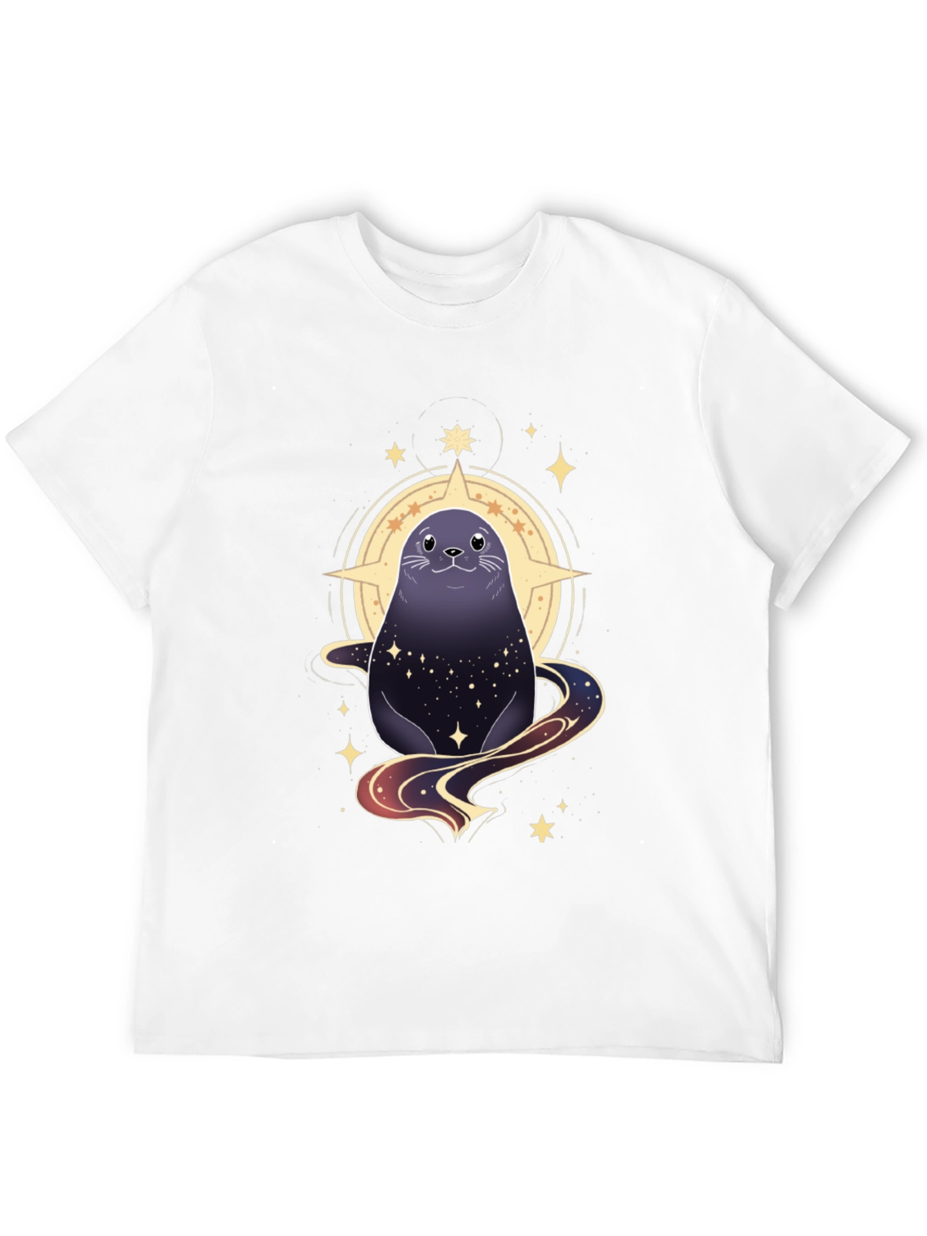 Cosmic Seal Graphic Tee - Black