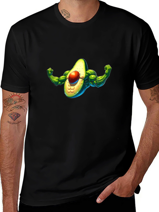 Muscle Avocado Black T-Shirt