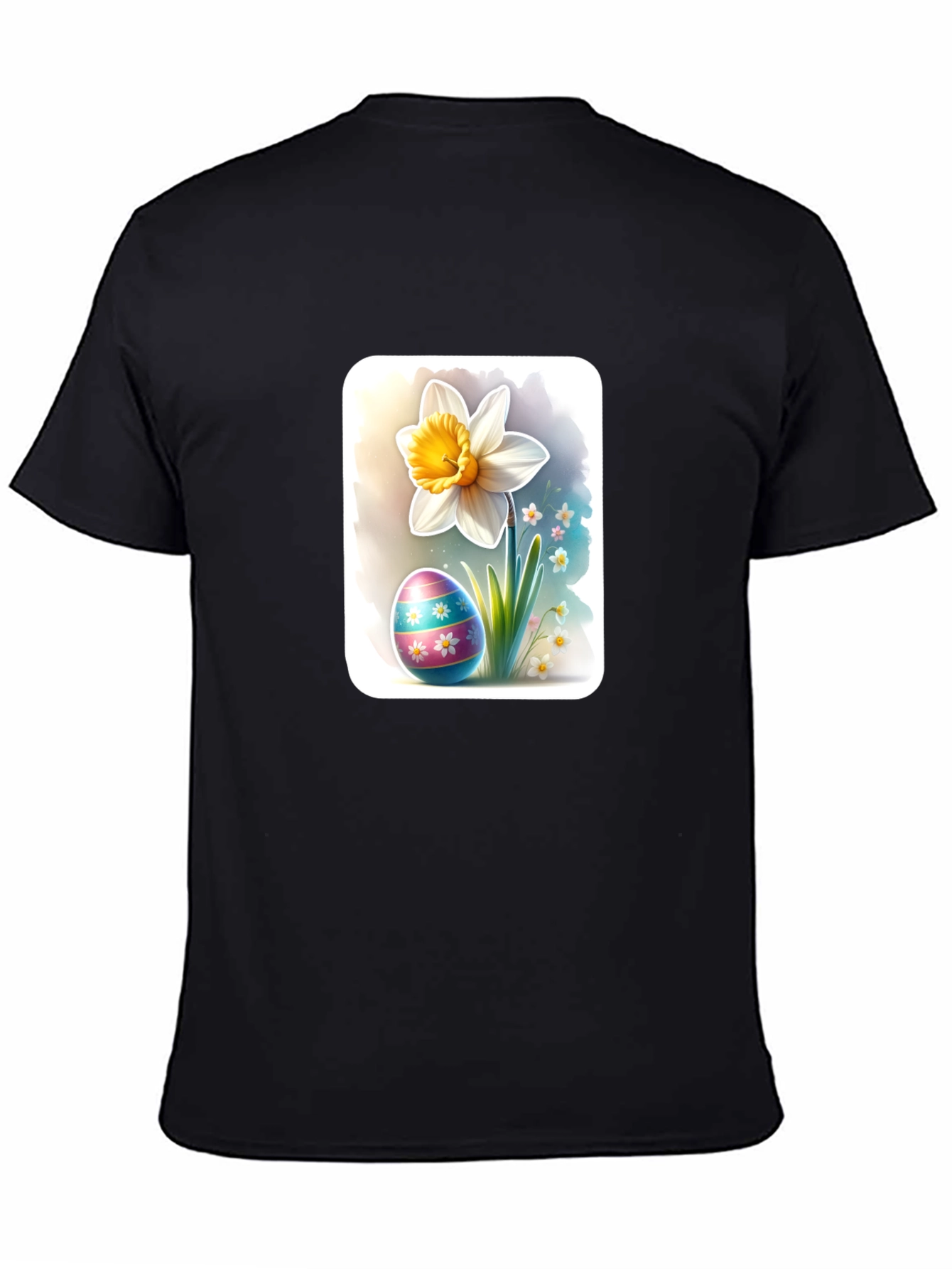 Easter Egg & Daffodil Graphic T-Shirt