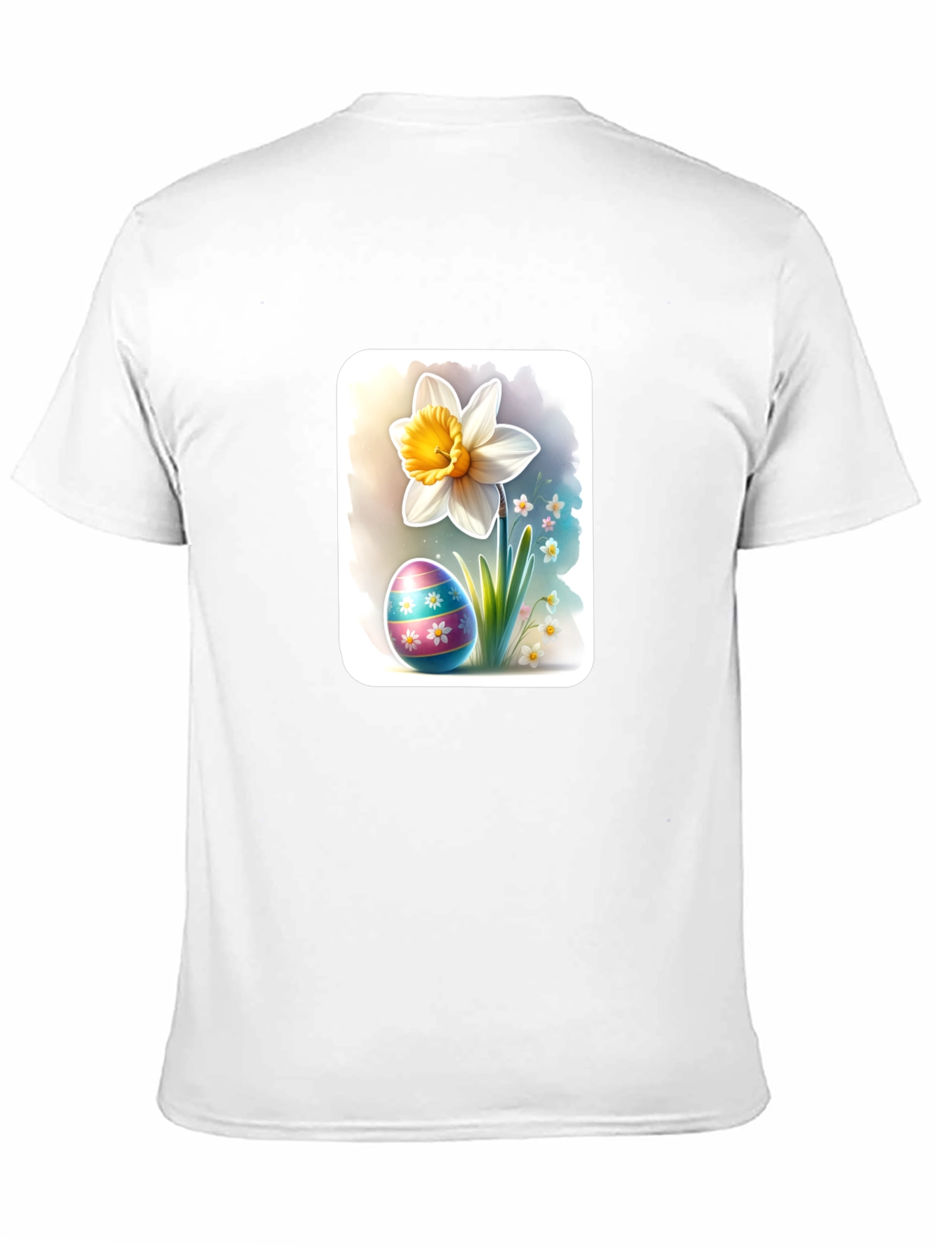 Easter Egg & Daffodil Graphic T-Shirt