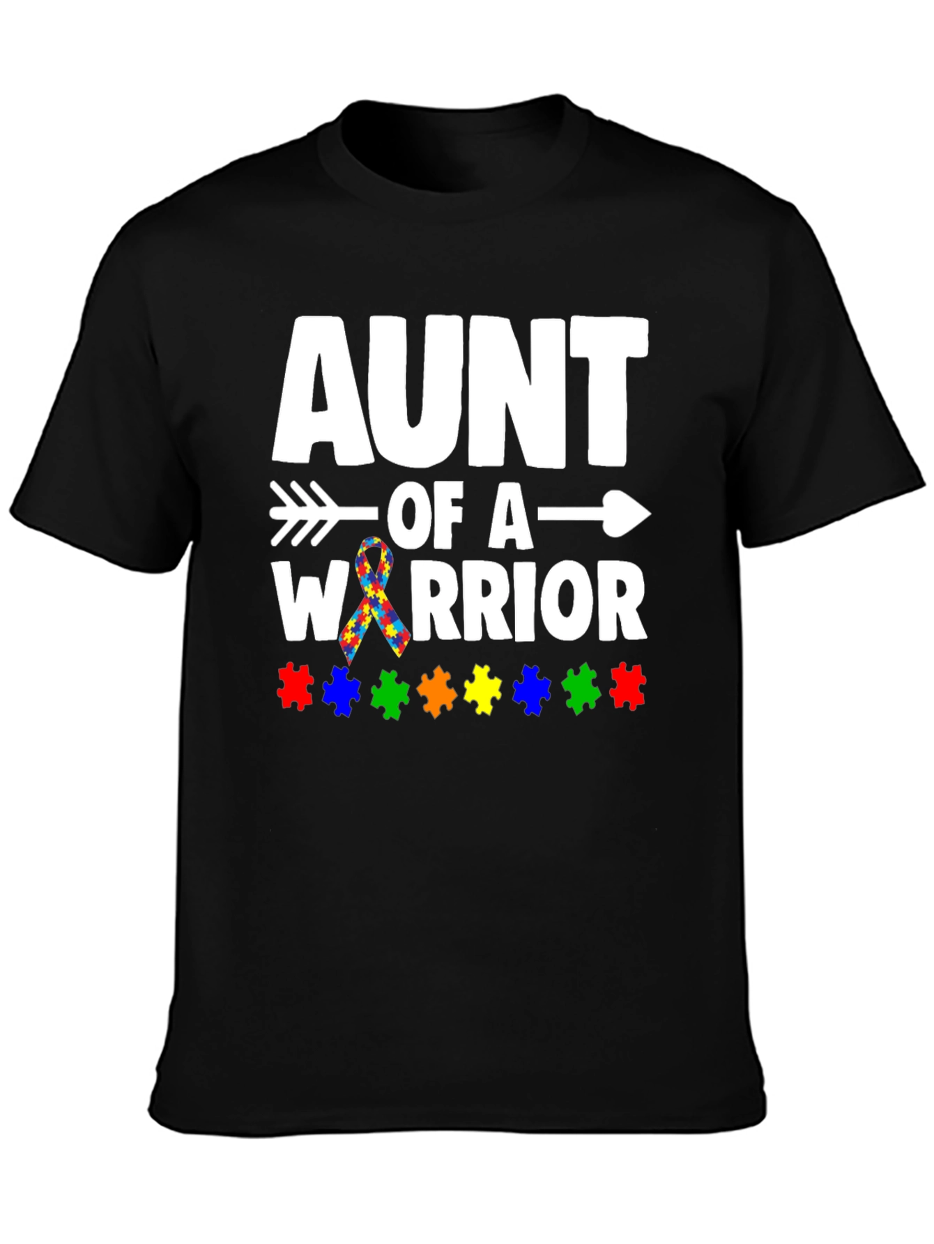 Aunt of a Warrior Autism Awareness T-Shirt