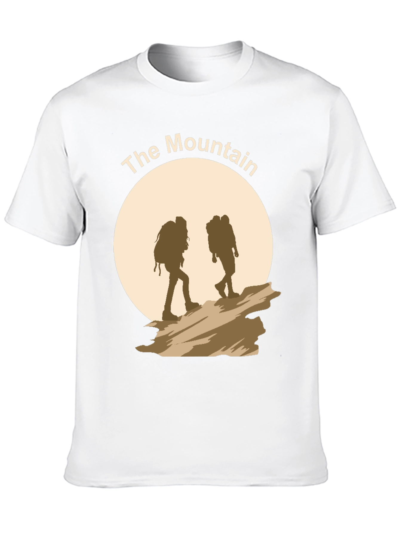 The Mountain Black T-Shirt - Hiking Adventure