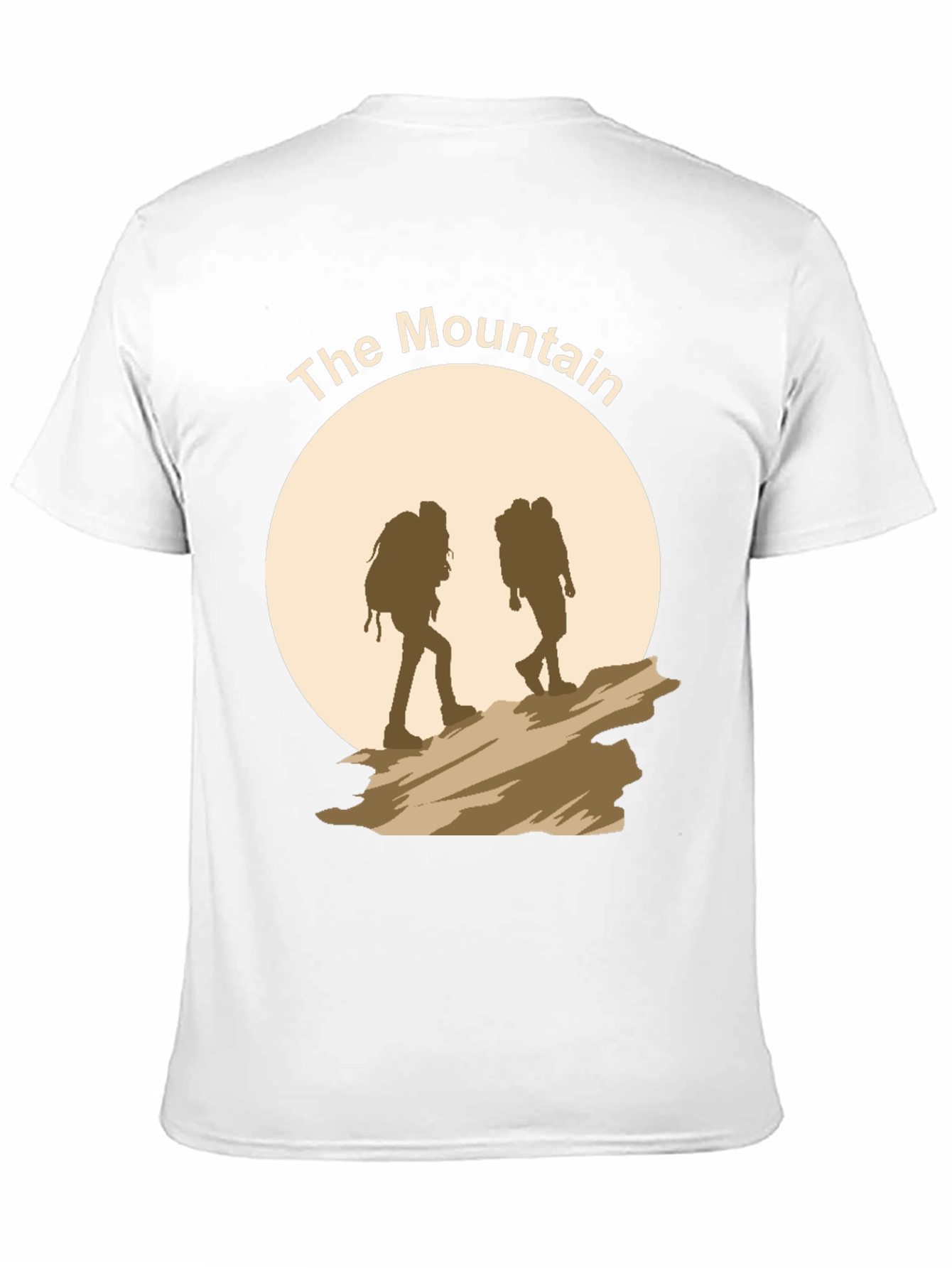 The Mountain Black T-Shirt - Hiking Adventure