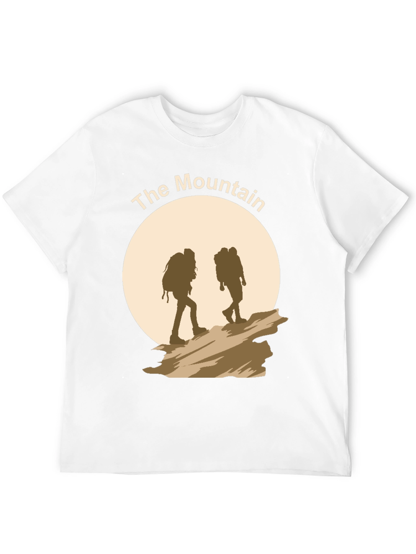 The Mountain Black T-Shirt - Hiking Adventure