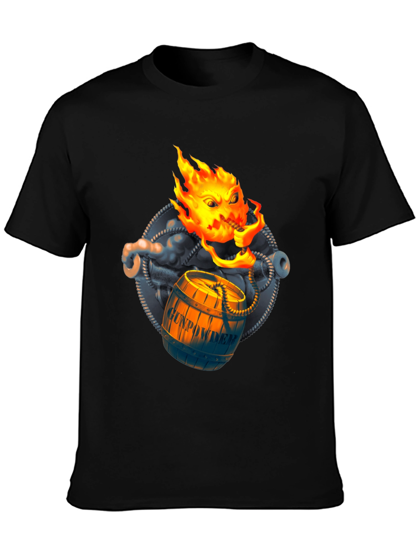 Fiery Gunpowder Barrel T-Shirt