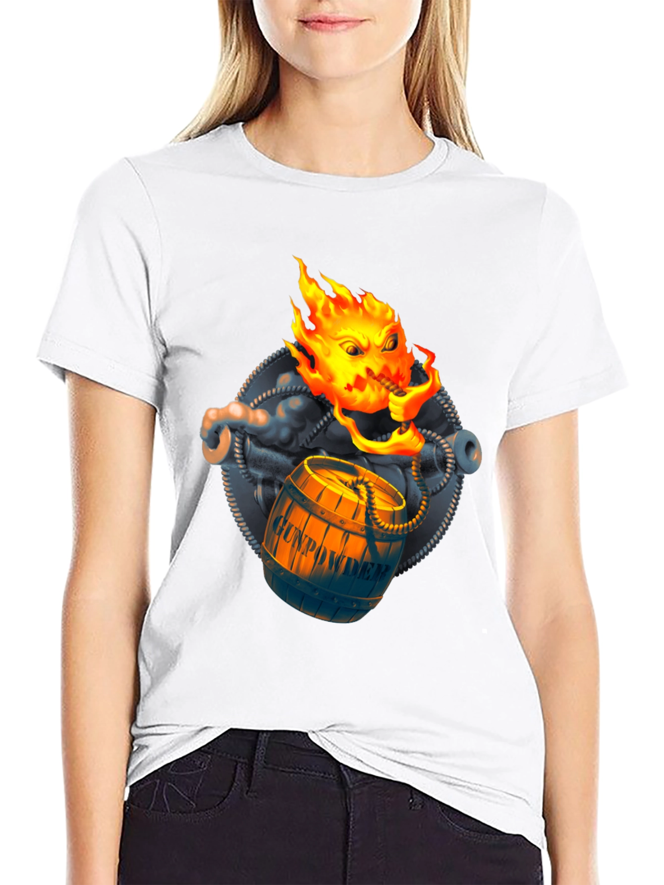 Fiery Gunpowder Barrel T-Shirt
