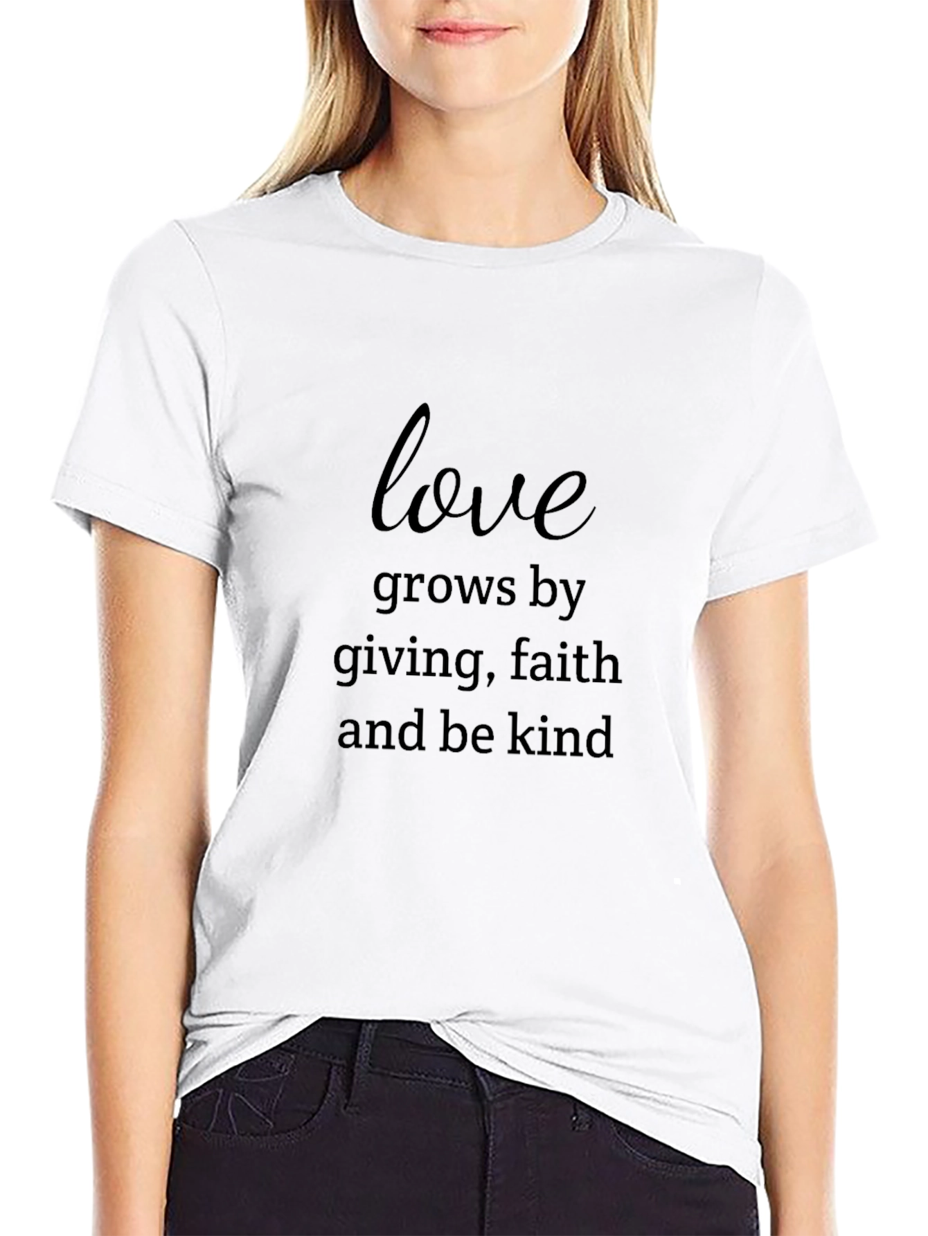 Love Grows Black Graphic Tee
