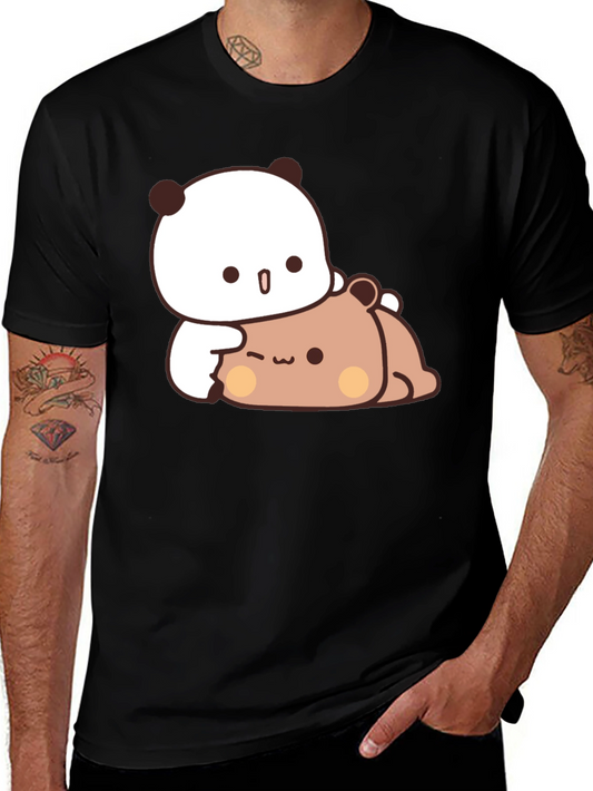 Cute Panda Hug T-Shirt - Soft & Stylish
