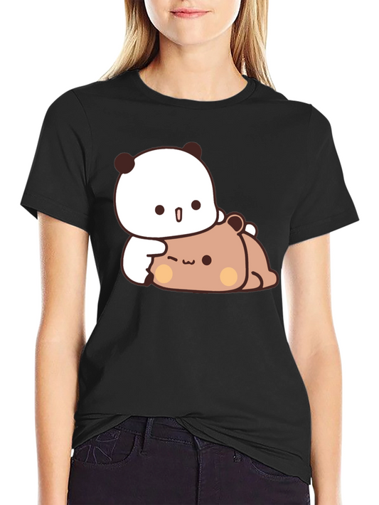 Cute Panda Hug T-Shirt - Soft & Stylish