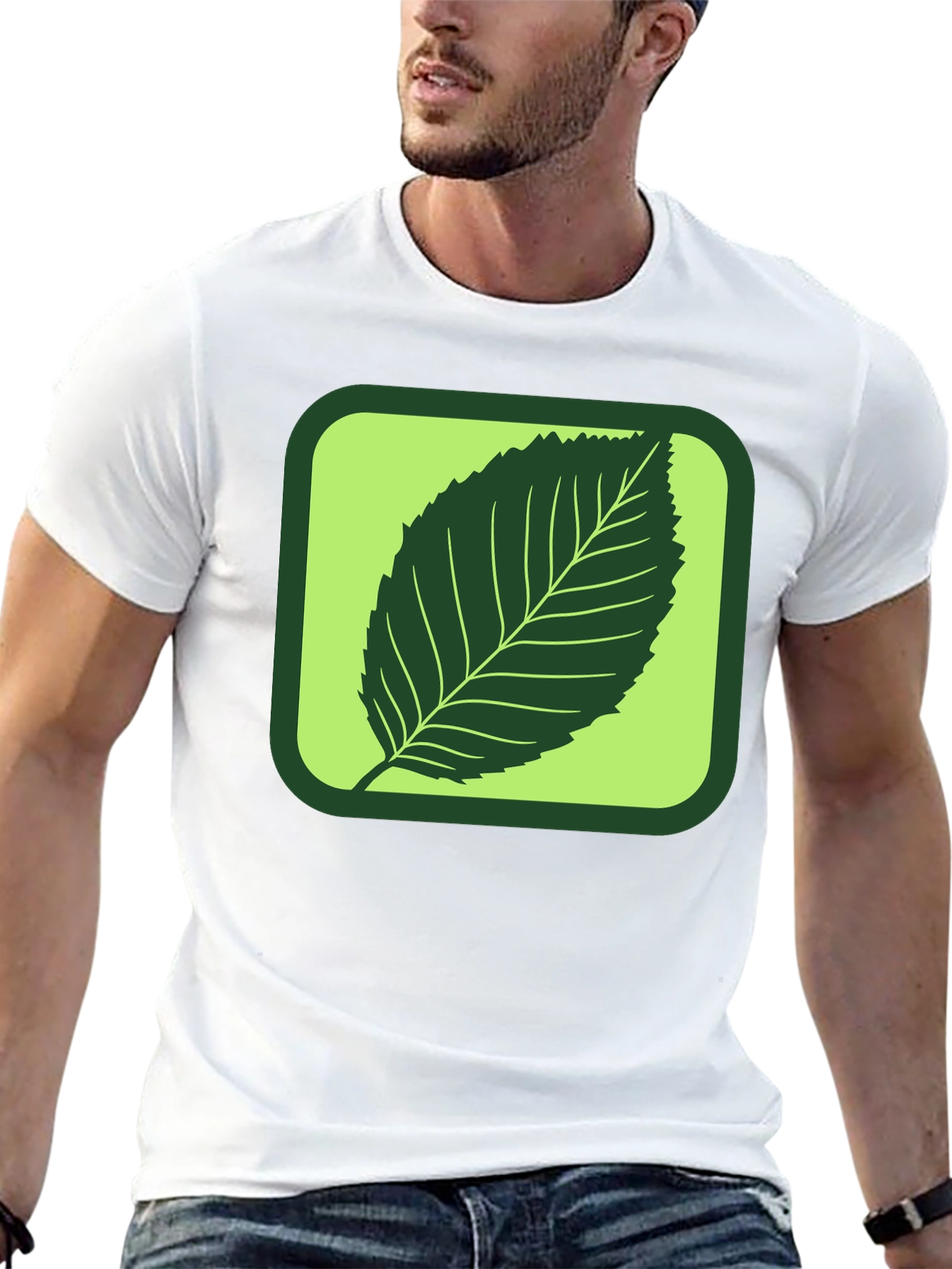 Leaf Graphic Tee - Nature Inspired Style
