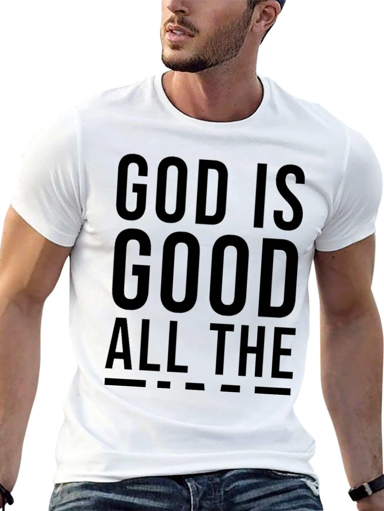 God is Good All The Time Black T-Shirt
