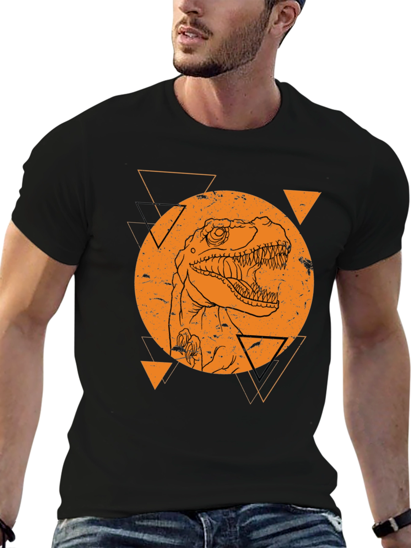 Dino Graphic T-Shirt - Black