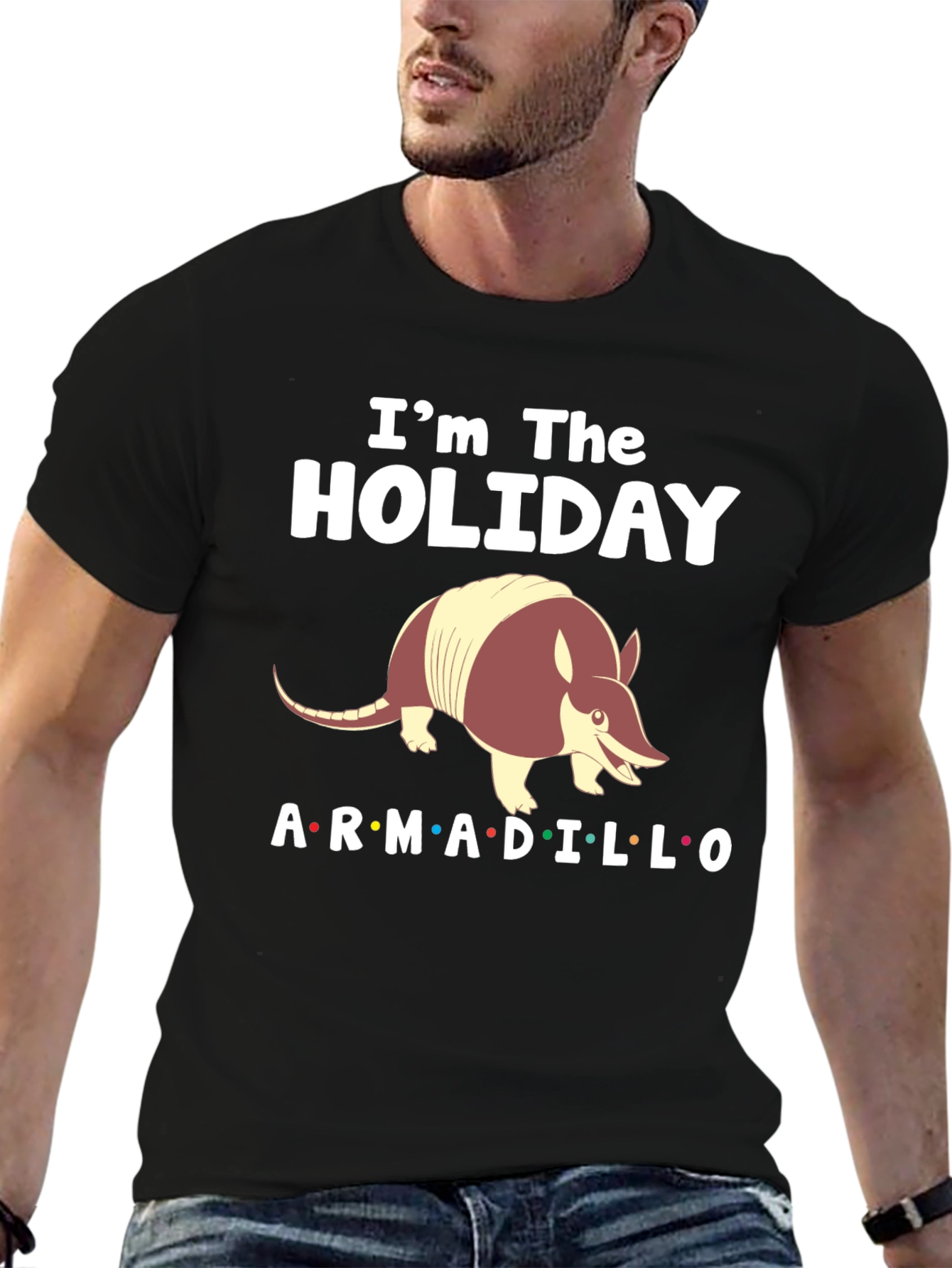 Holiday Armadillo T-Shirt - Fun Festive Tee