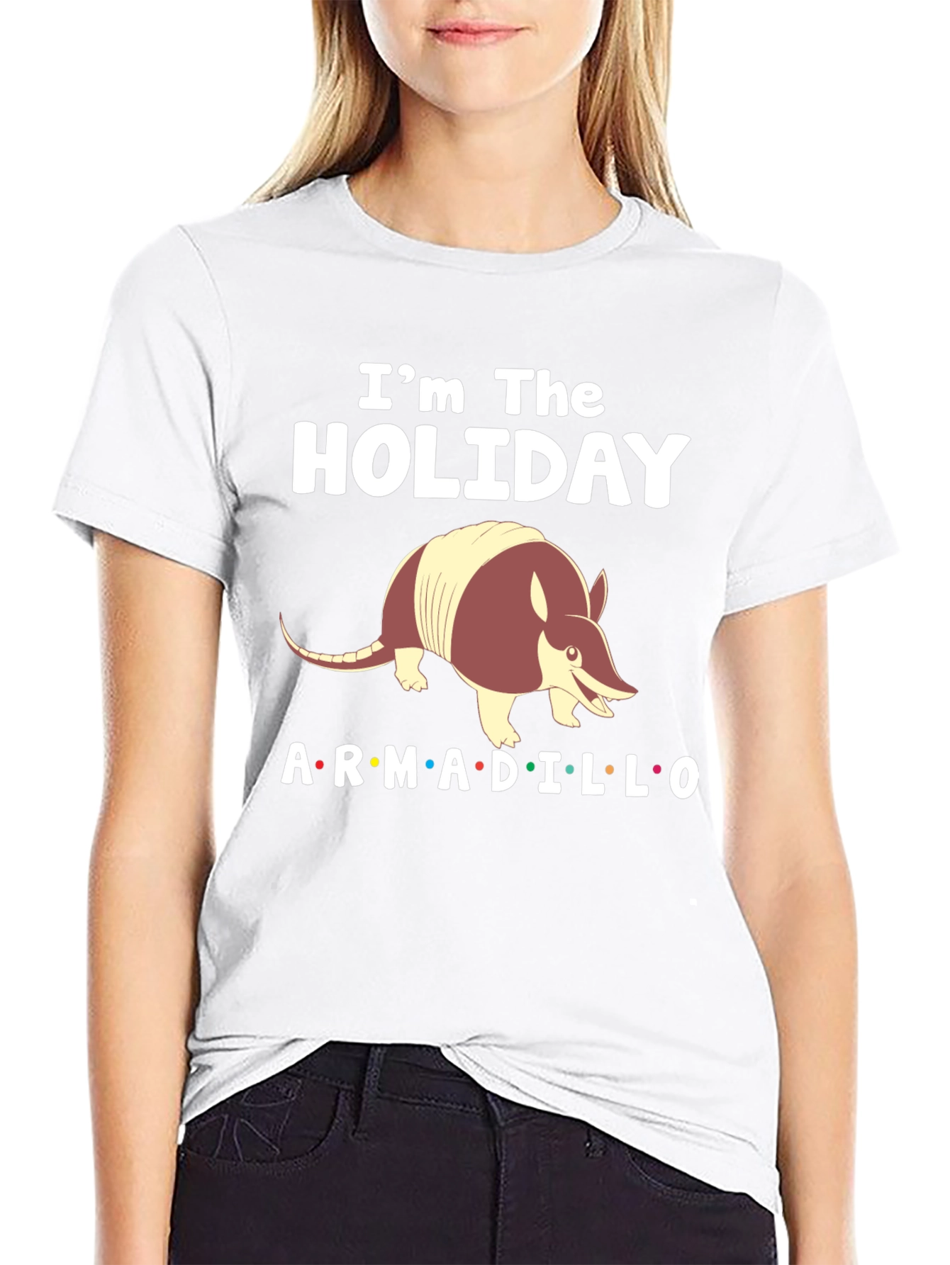 Holiday Armadillo T-Shirt - Fun Festive Tee