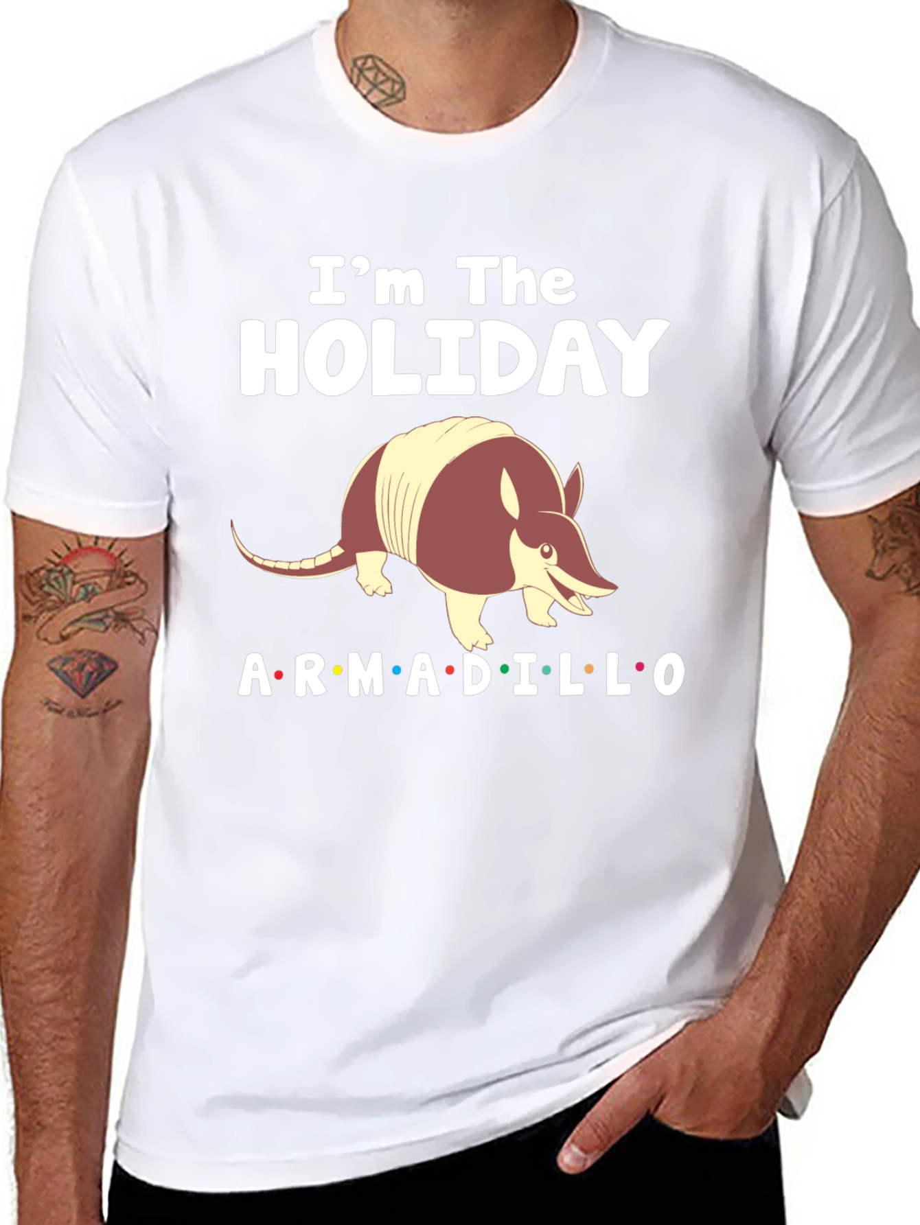 Holiday Armadillo T-Shirt - Fun Festive Tee