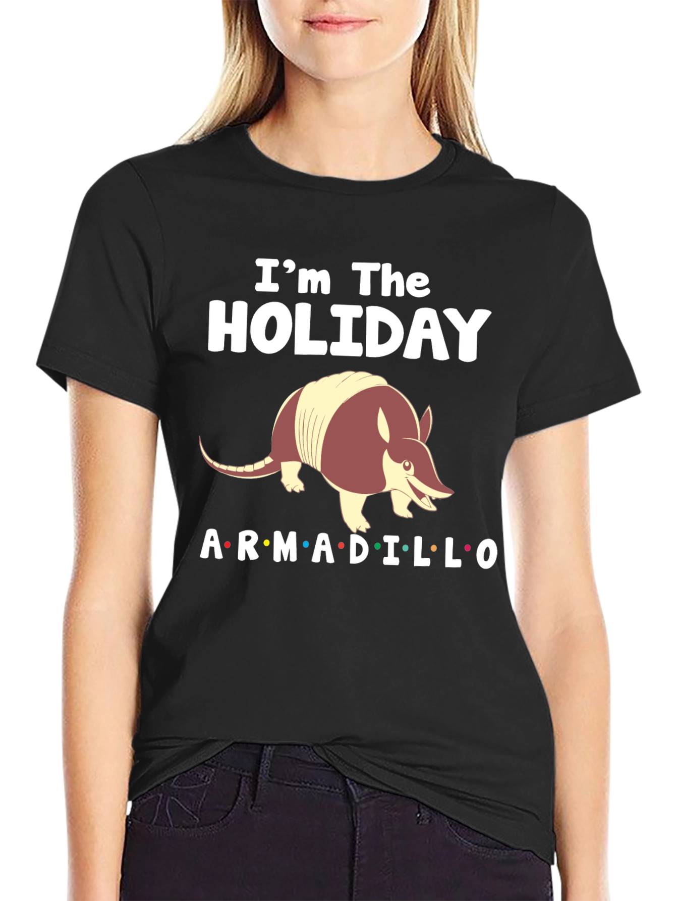 Holiday Armadillo T-Shirt - Fun Festive Tee
