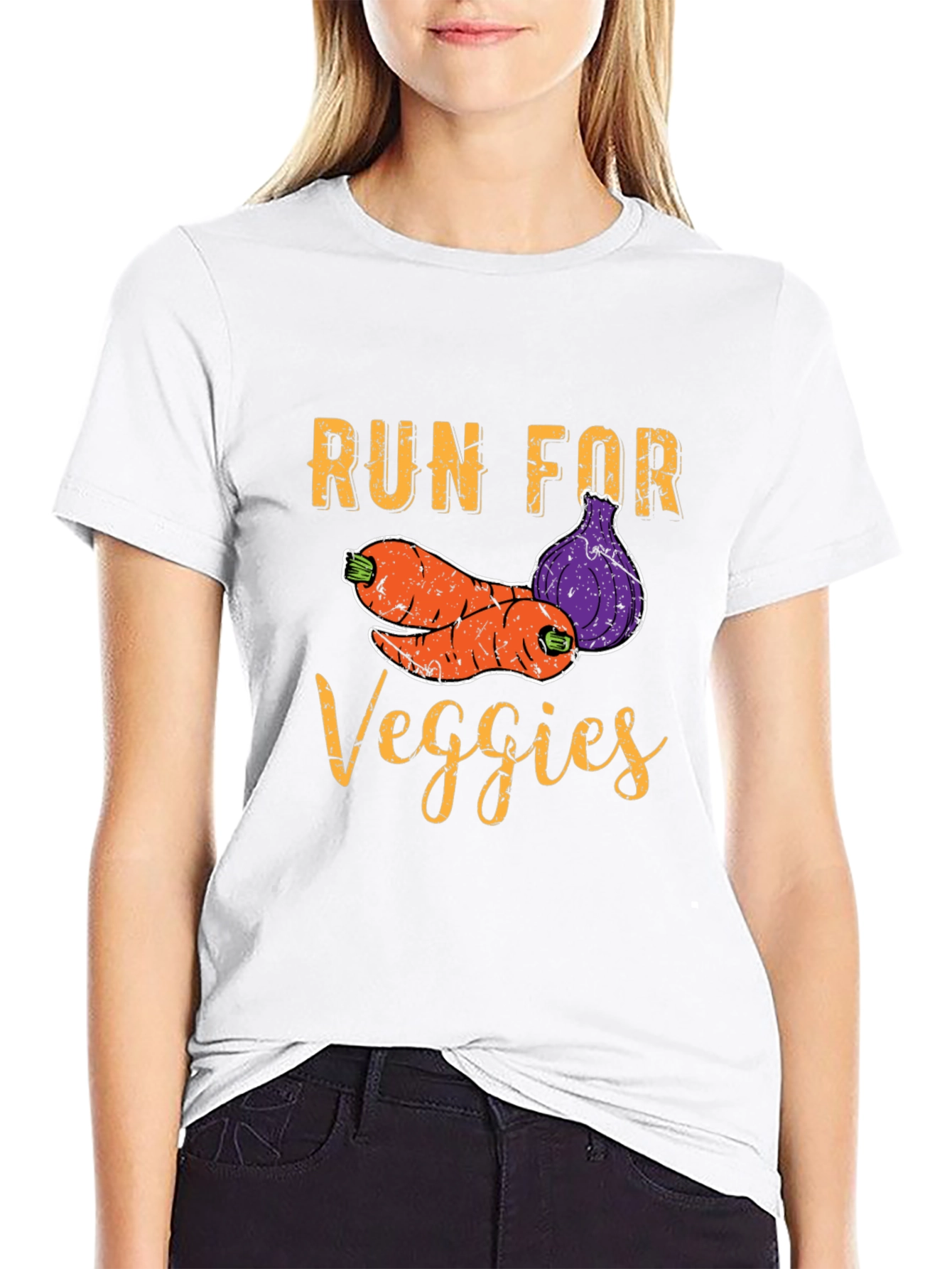 Run For Veggies Graphic T-Shirt