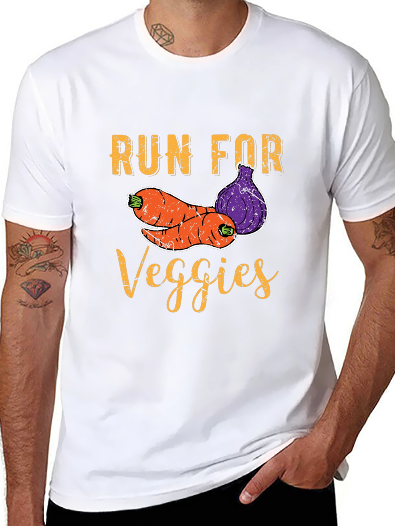 Run For Veggies Graphic T-Shirt