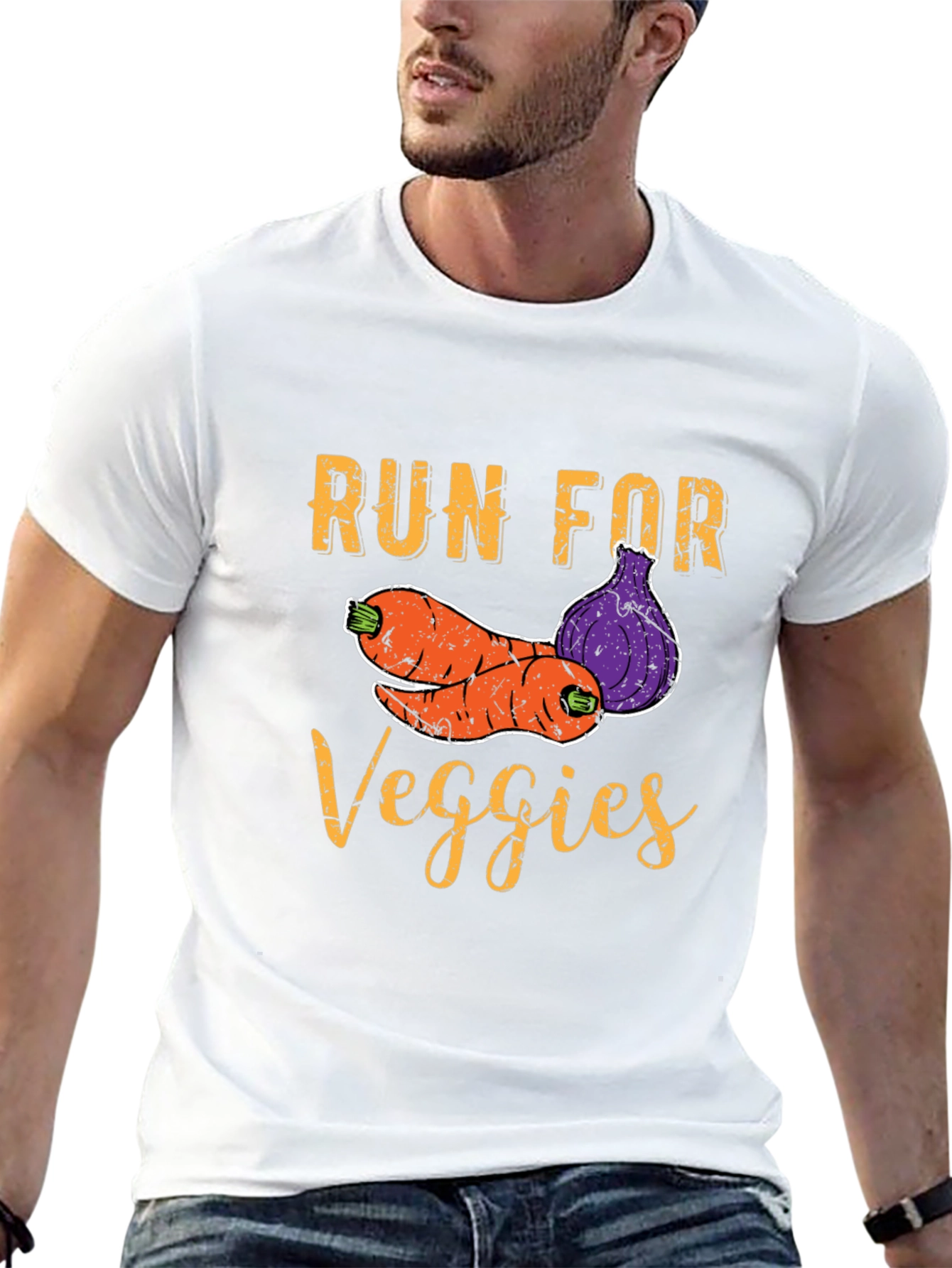 Run For Veggies Graphic T-Shirt