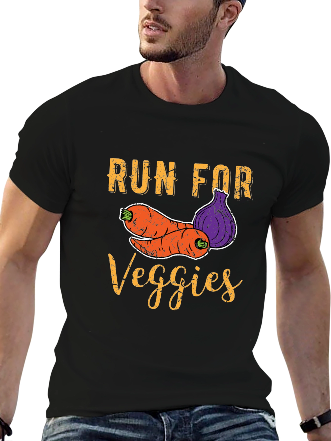 Run For Veggies Graphic T-Shirt