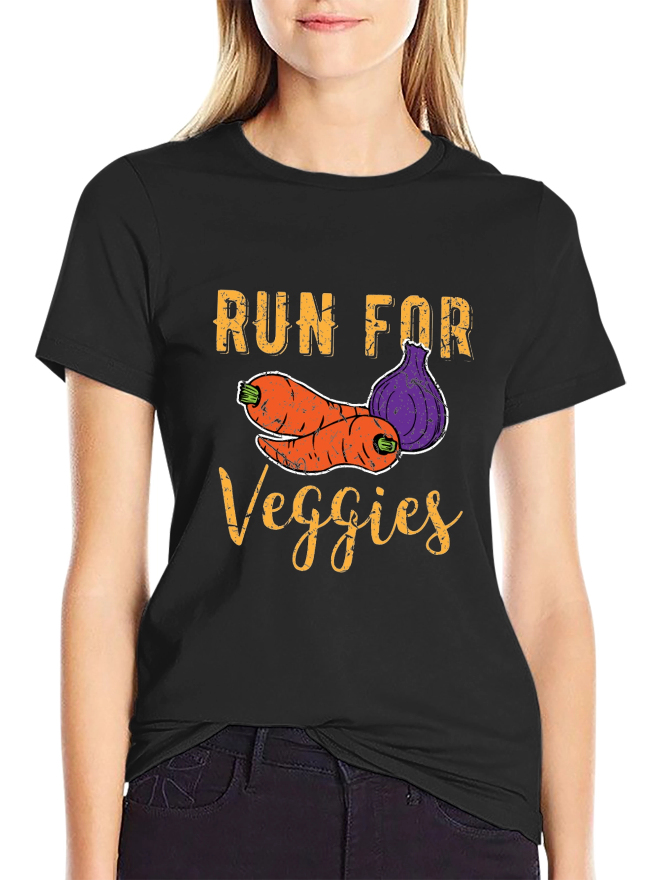 Run For Veggies Graphic T-Shirt
